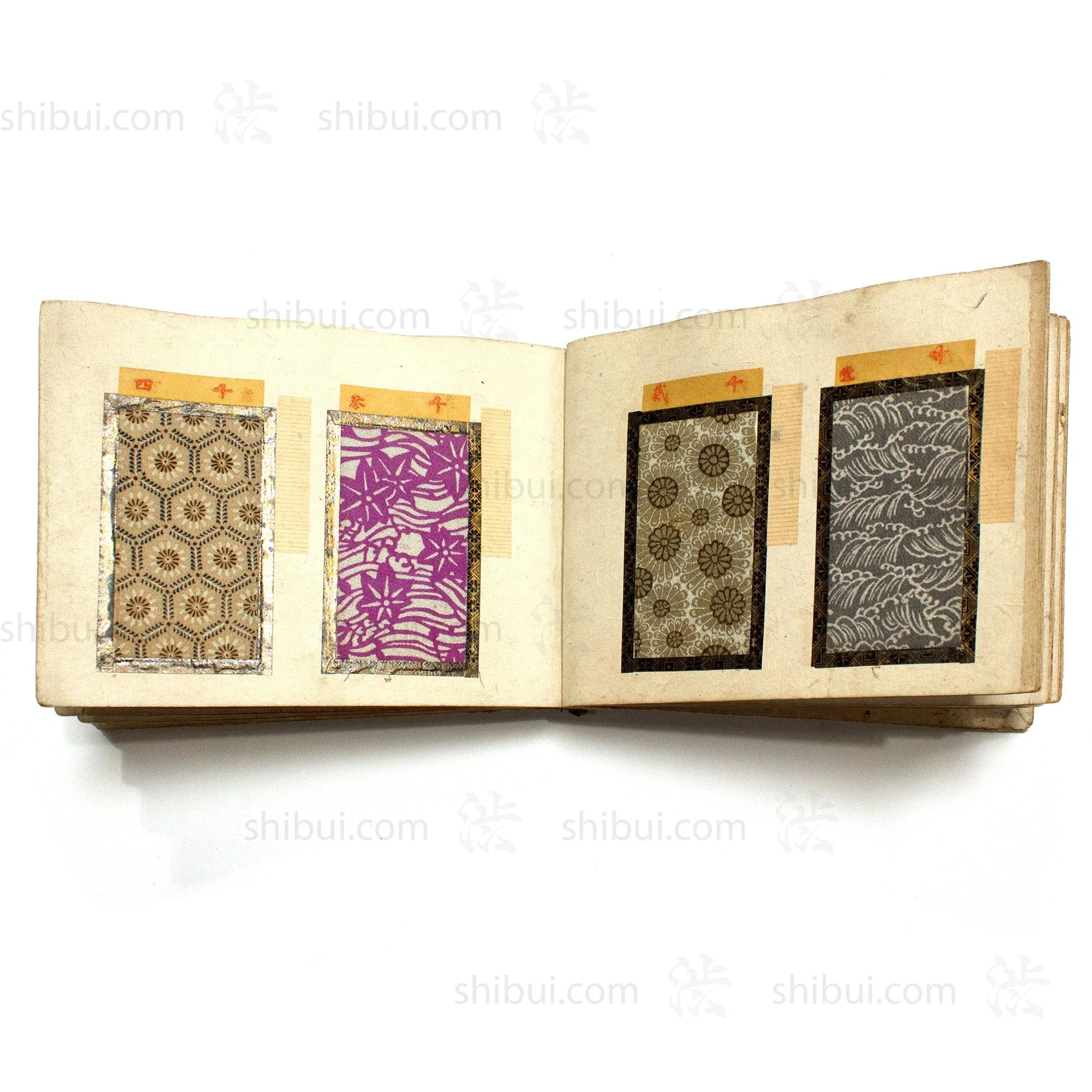 Japanese Komon Katazome Textile Sample Book - Image 3