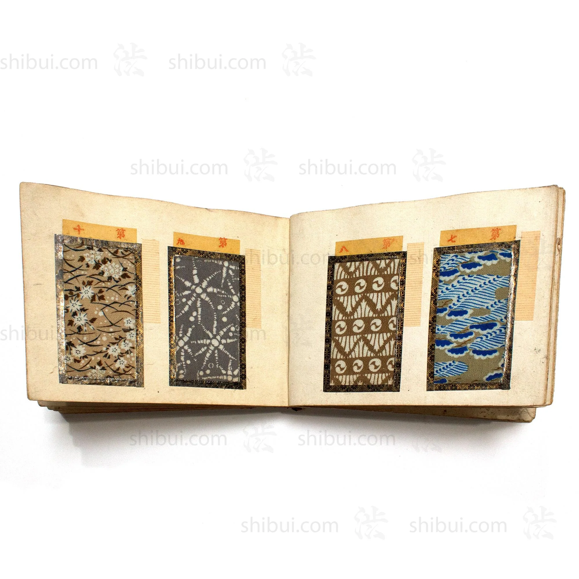 Japanese Komon Katazome Textile Sample Book - Image 4