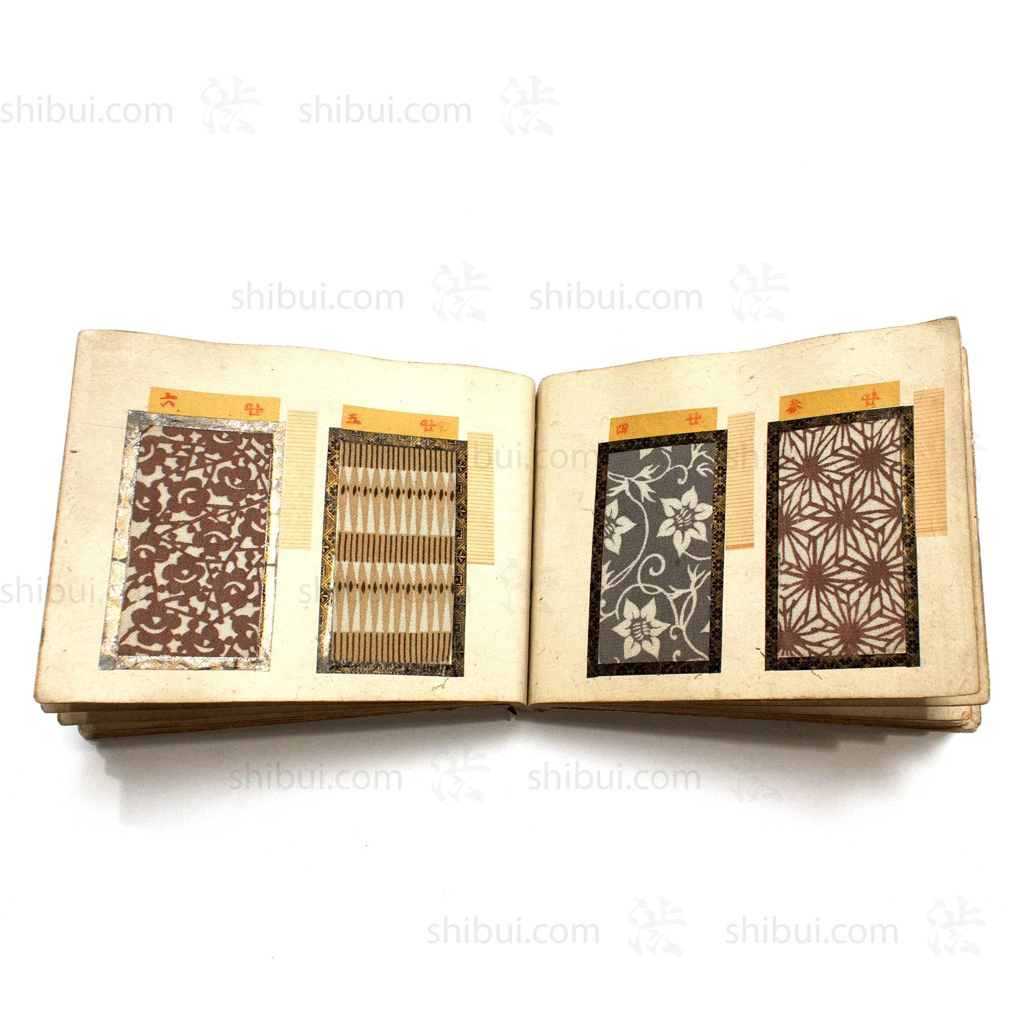 Japanese Komon Katazome Textile Sample Book - Image 5