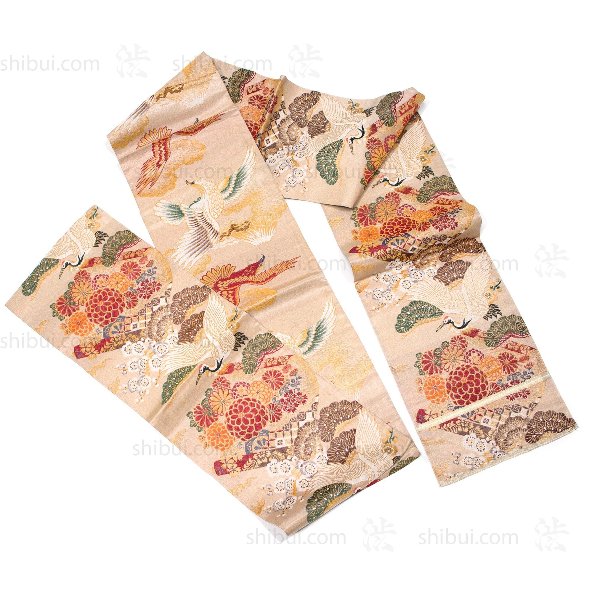 Double Sided Fukuro Obi | Japanese Silk Brocade - Image 2
