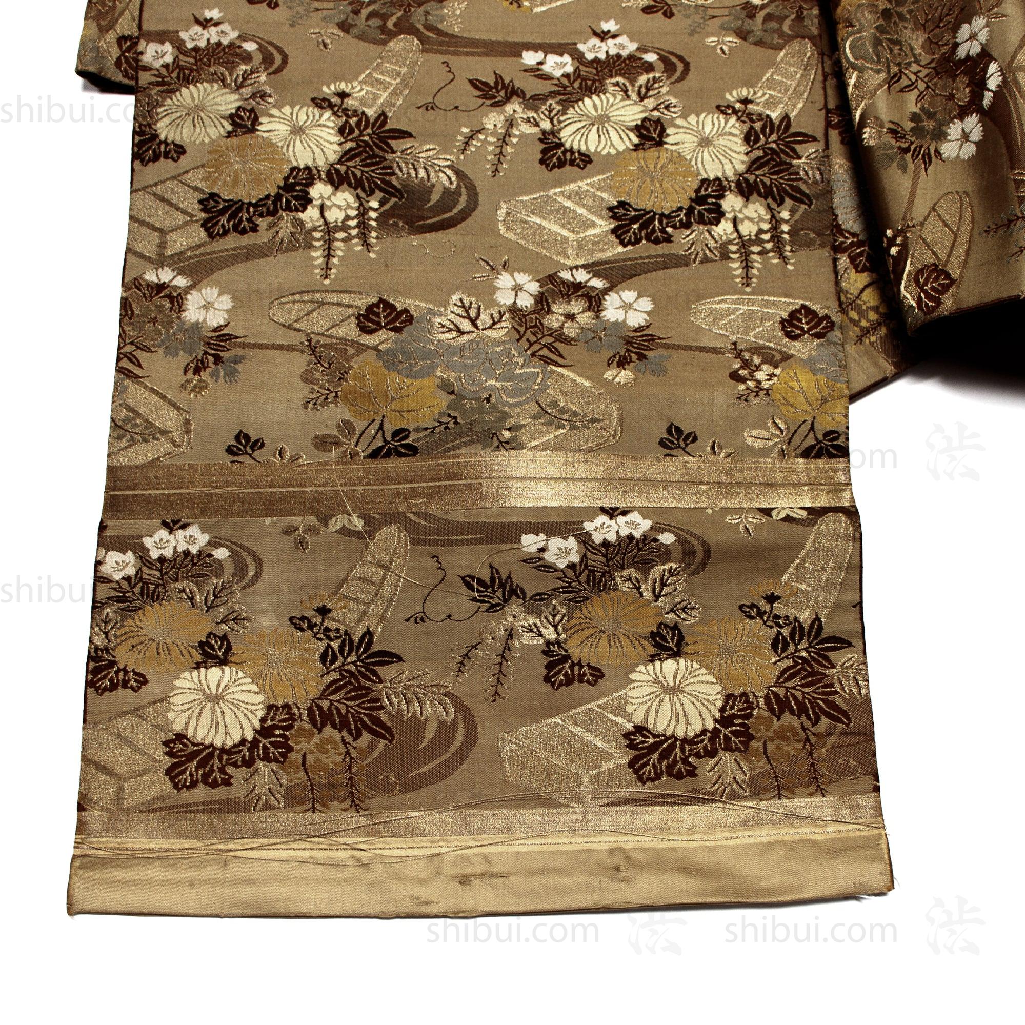 Japanese Silk Brocade Maru Obi - Image 4