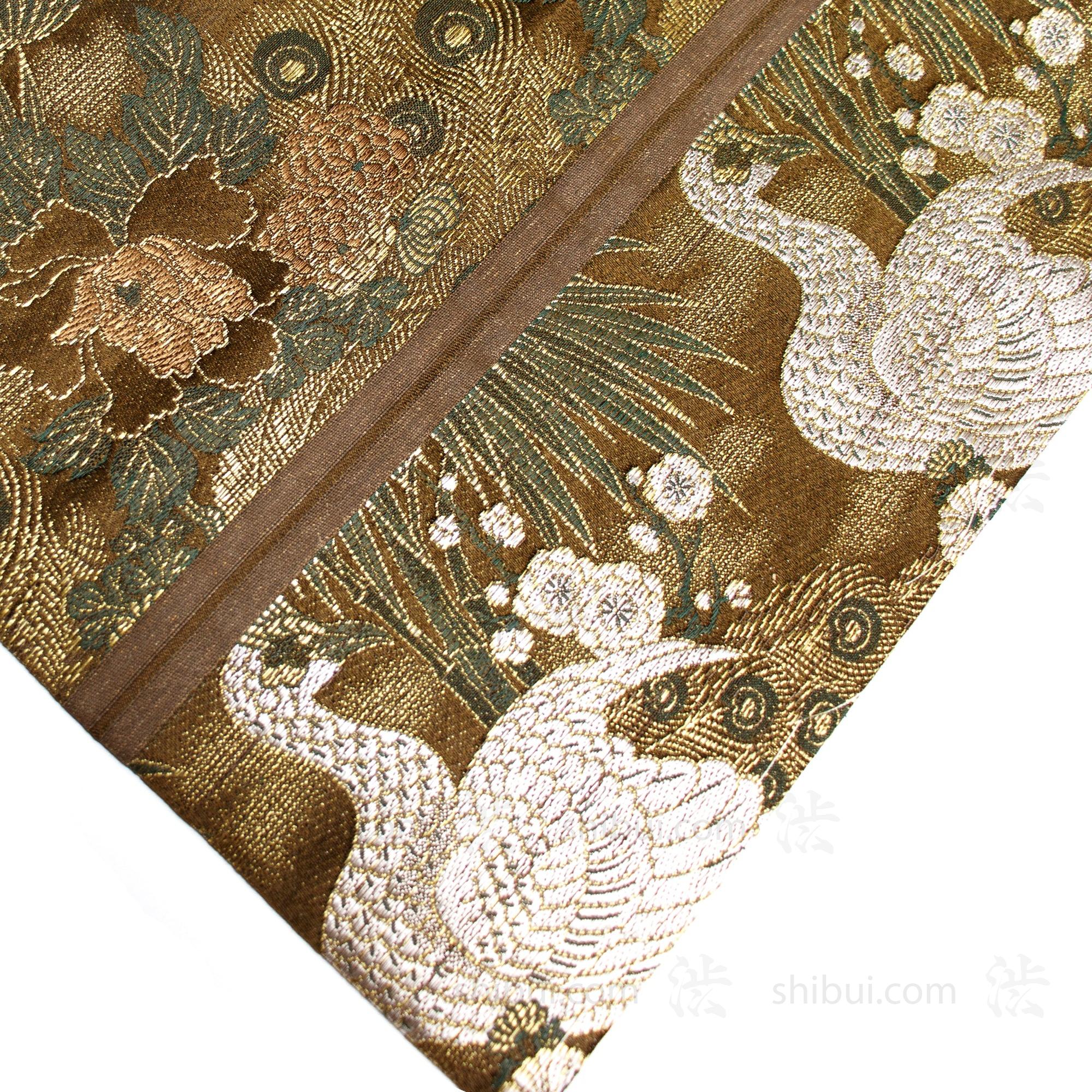 Japanese Silk Brocade Maru Obi - Image 3