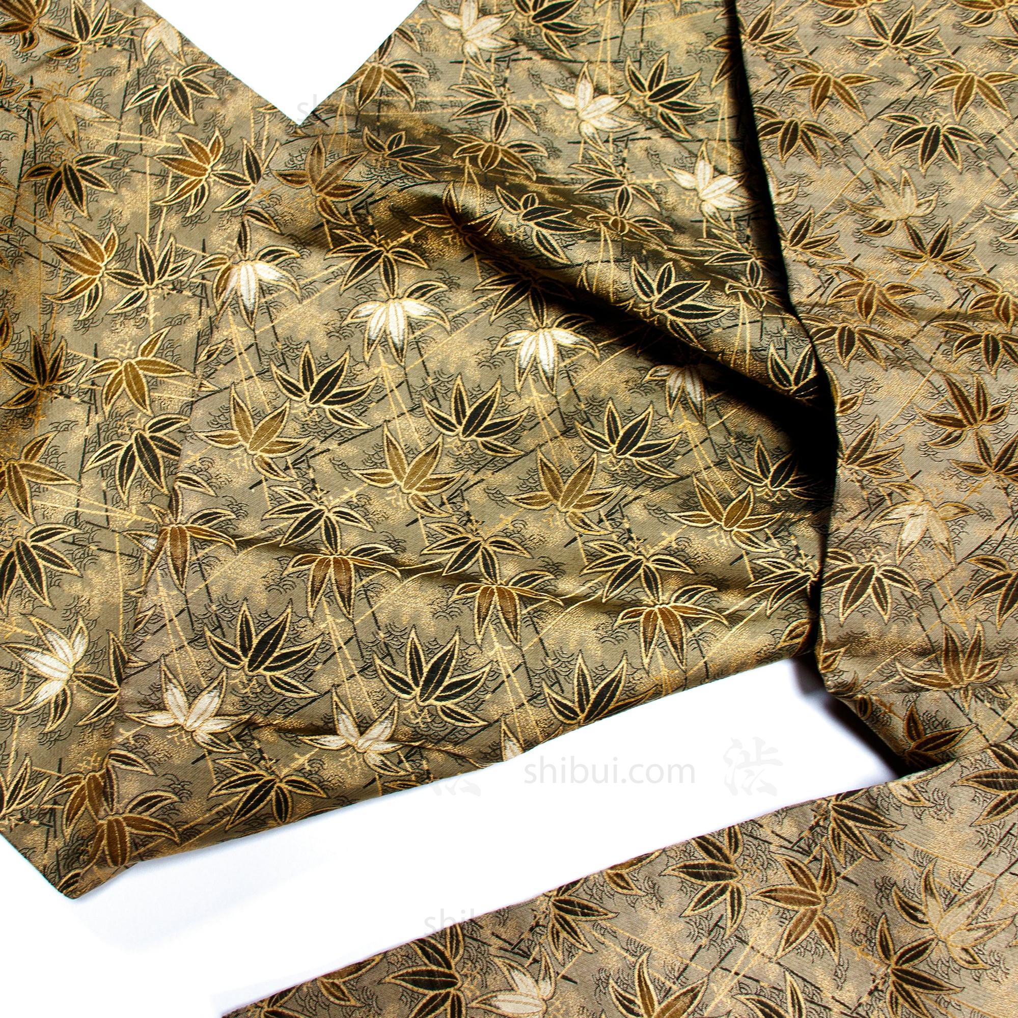 Japanese Silk Brocade Maru Obi - Image 2
