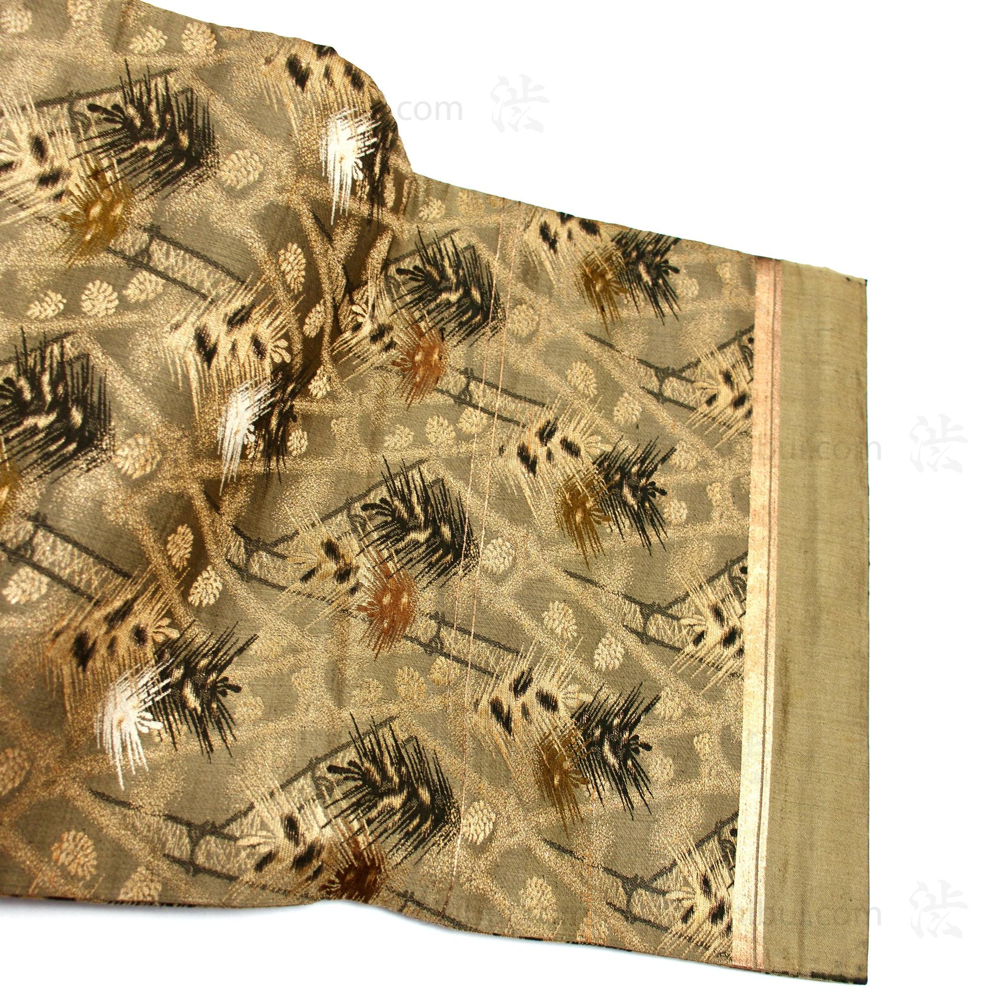 Japanese Silk Brocade Maru Obi - Image 3