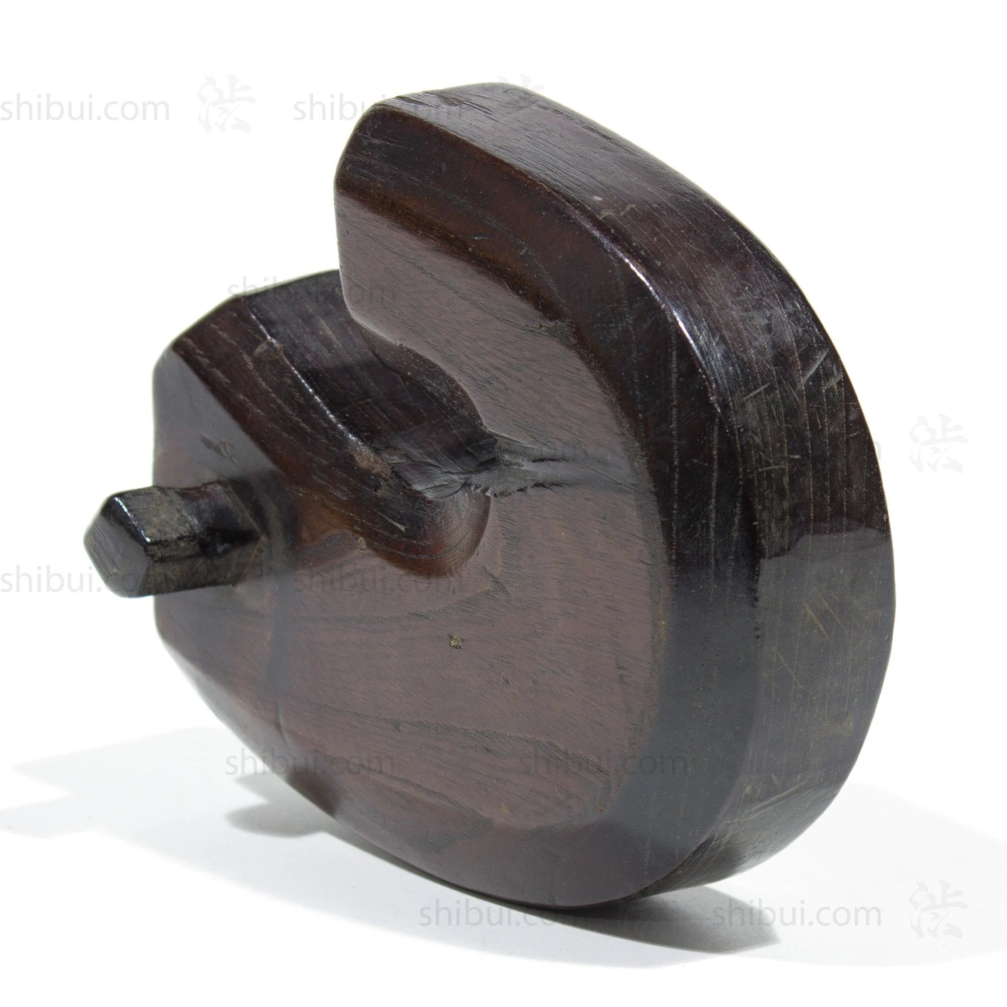Small Jizai Gake Keyaki Wood Pot Hook - Image 3