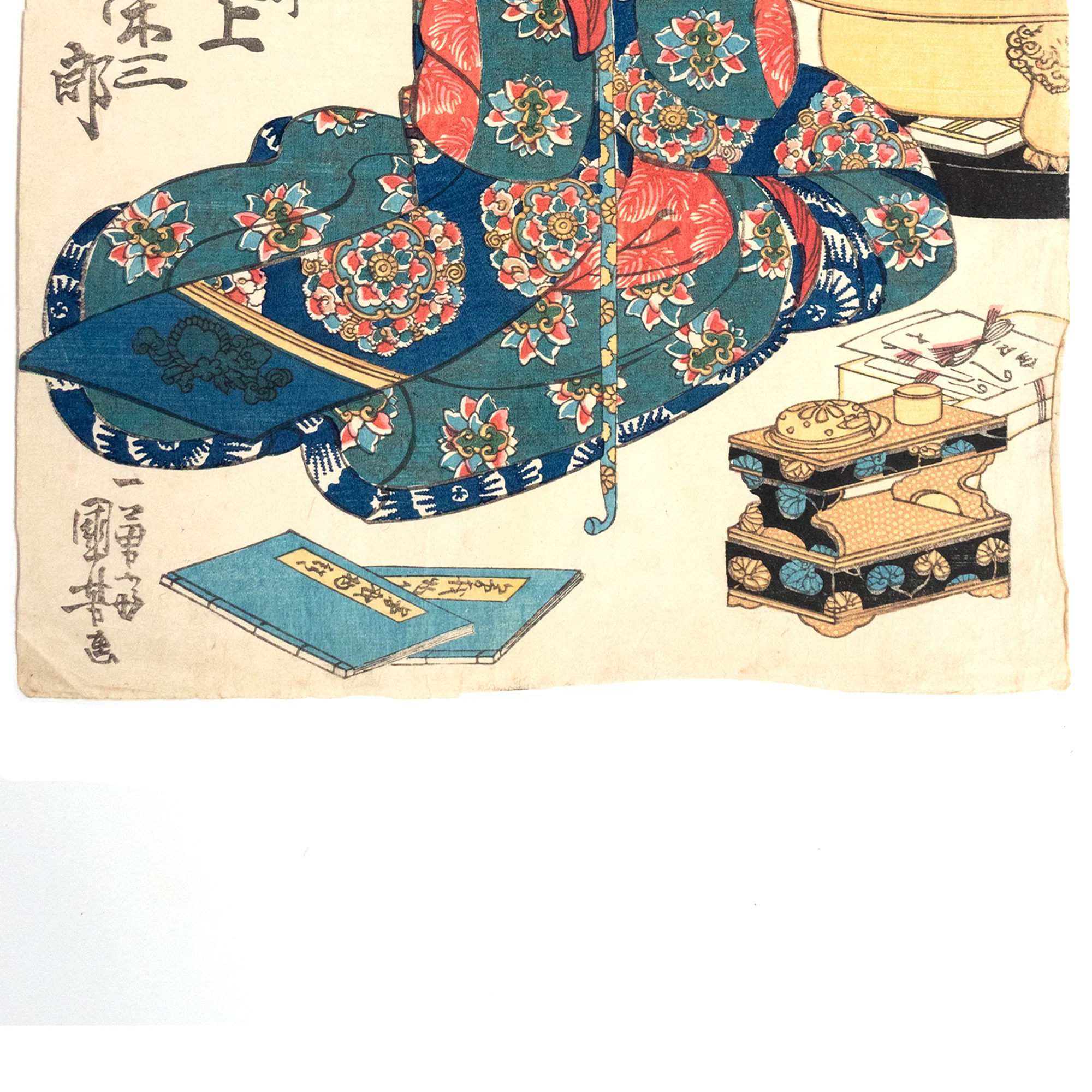 Kabuki Play Print | Antique Japanese Wood Block Print - Image 3