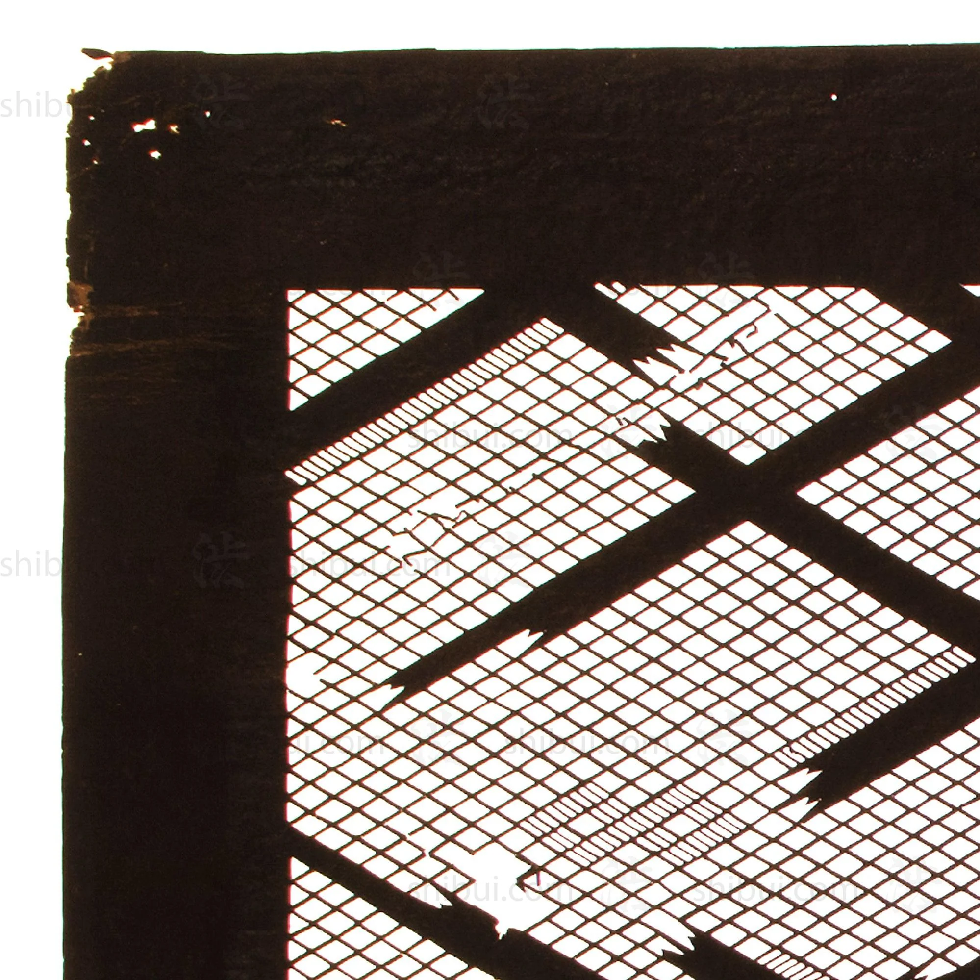 Kasuri Motif Katagami | Japanese Lacquered Paper Stencil - Image 3