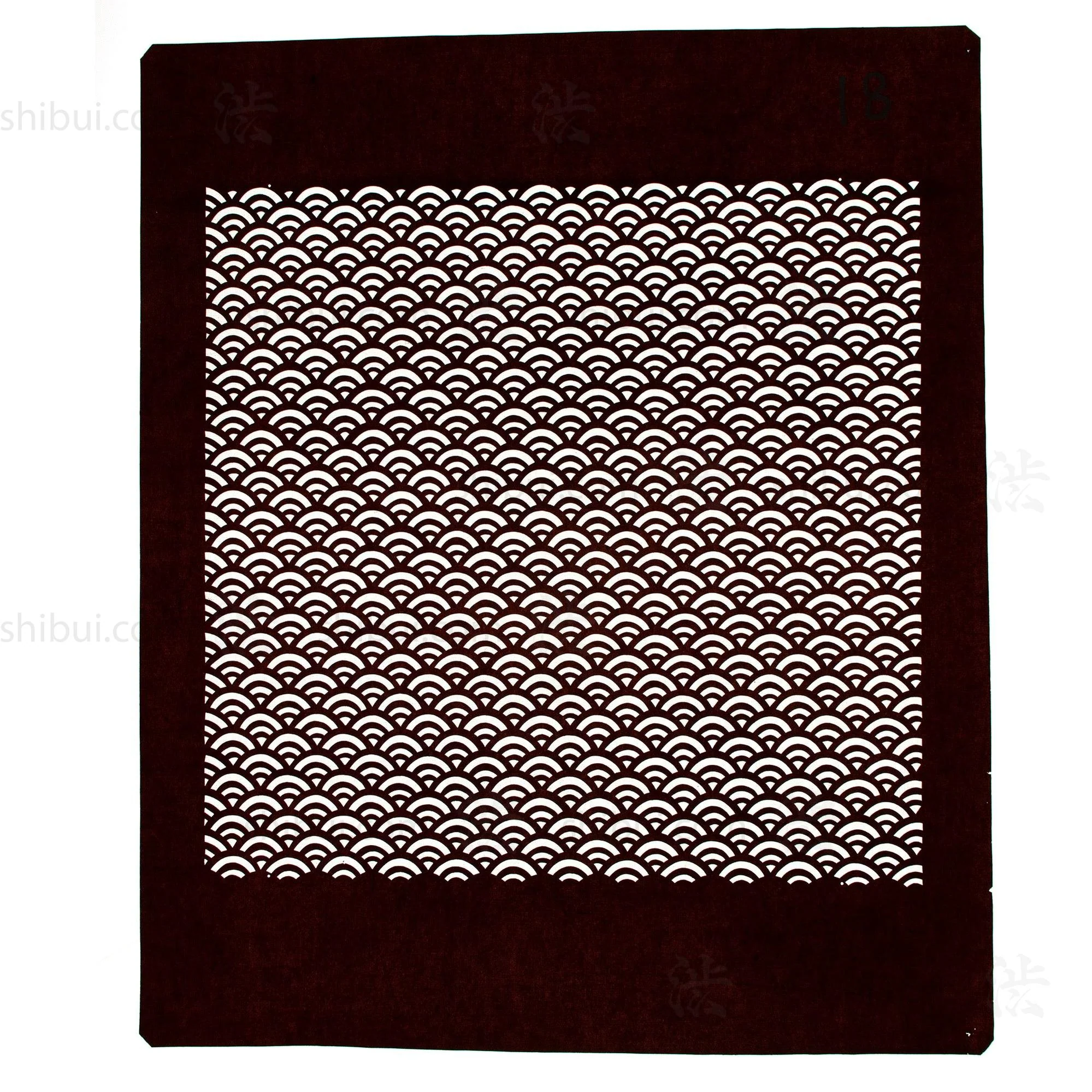 Katagami  Japanese Lacquered Paper Stencil
