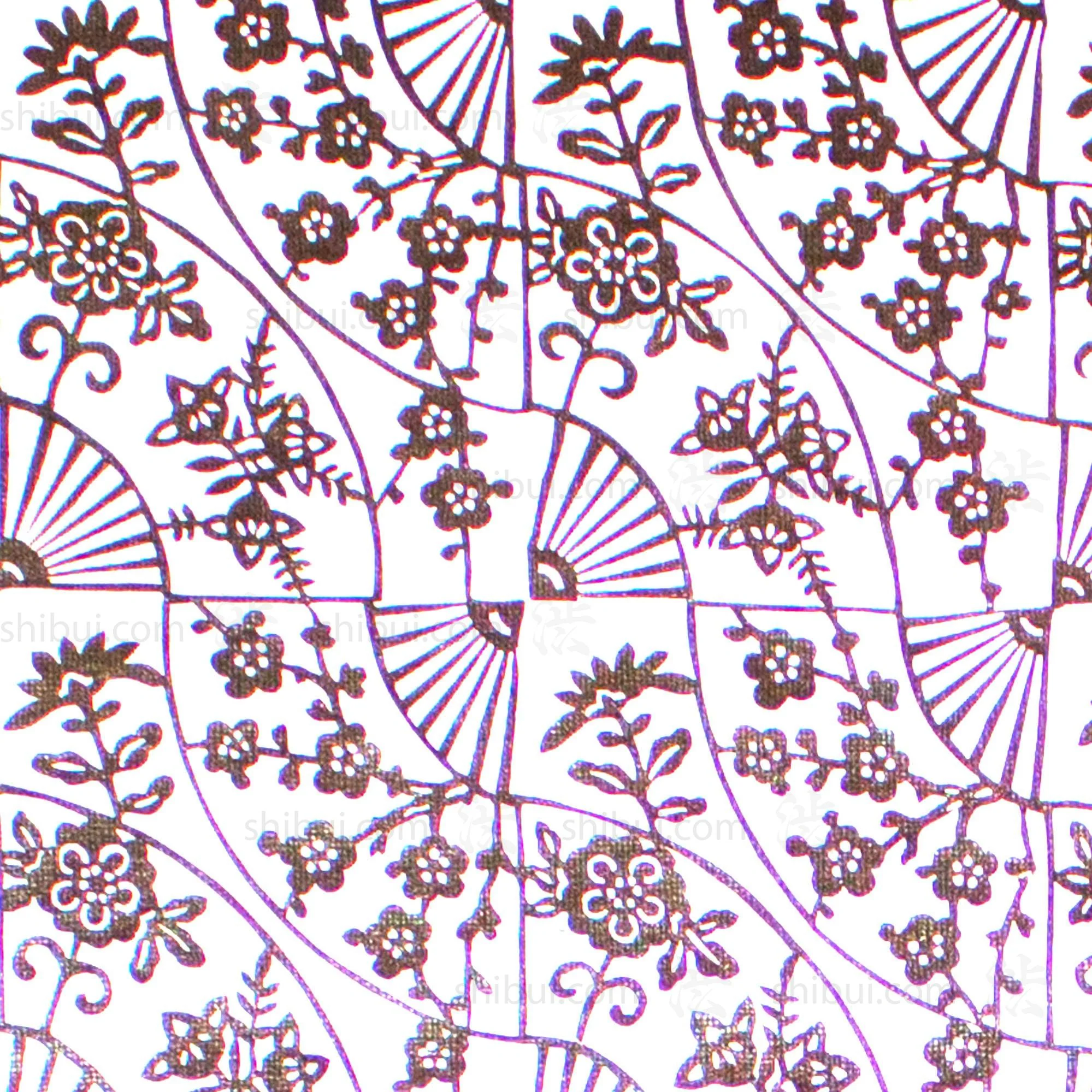 Katagami  Japanese Lacquered Paper Stencil - Image 3