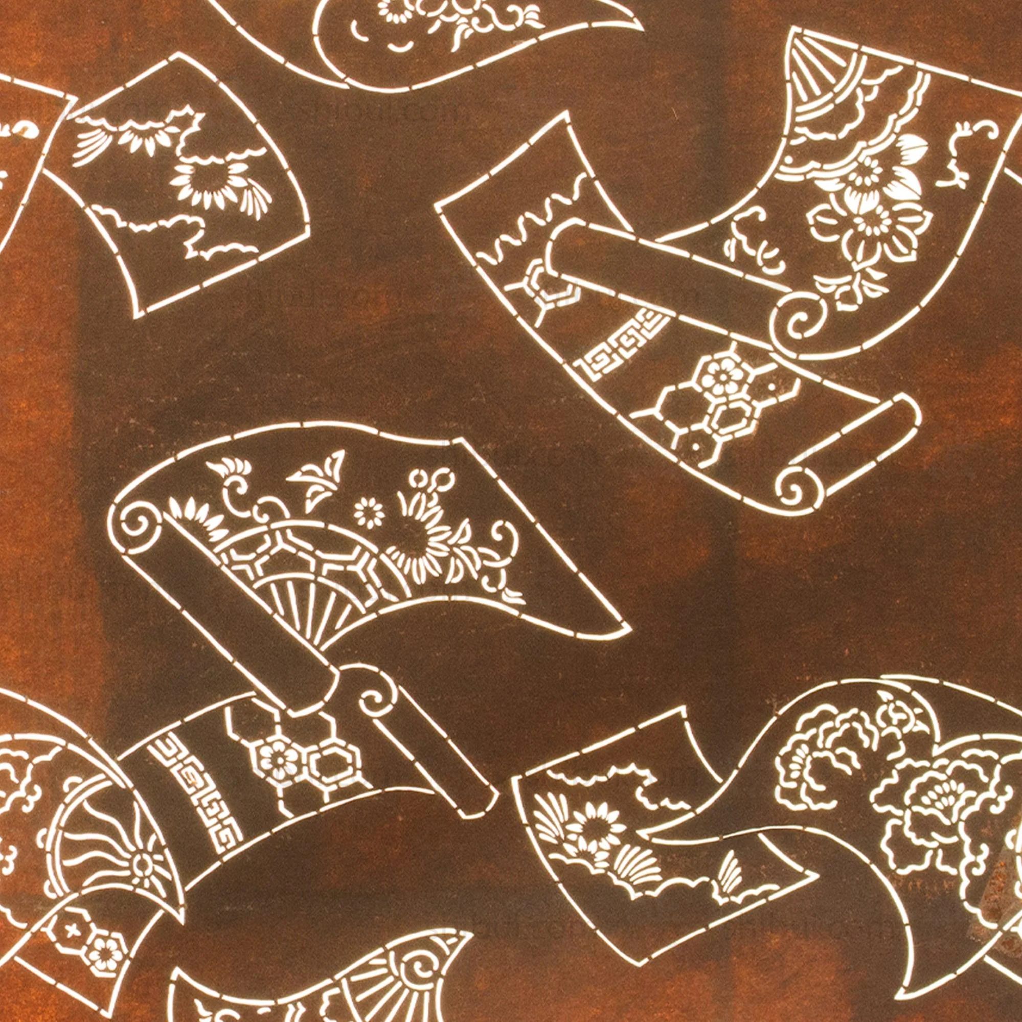 Katagami | Japanese Lacquered Paper Stencil - Image 2