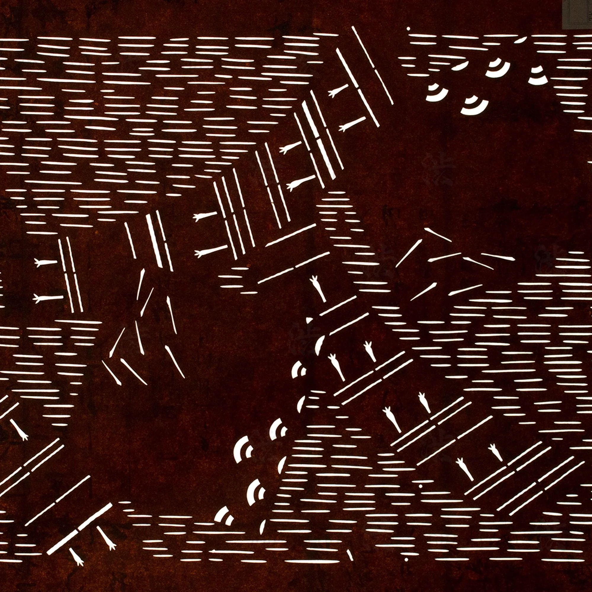 Katagami | Japanese Lacquered Paper Stencil - Image 2