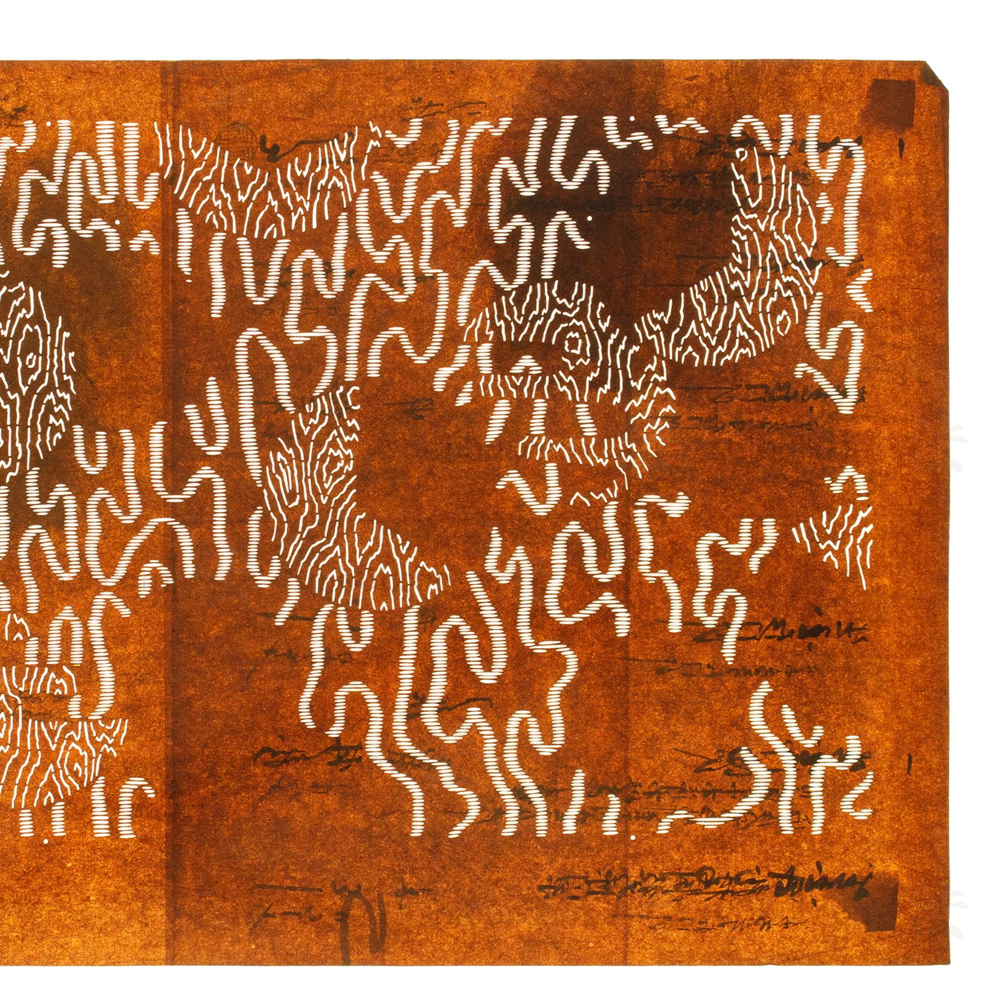 Katagami | Japanese Lacquered Paper Stencil - Image 4