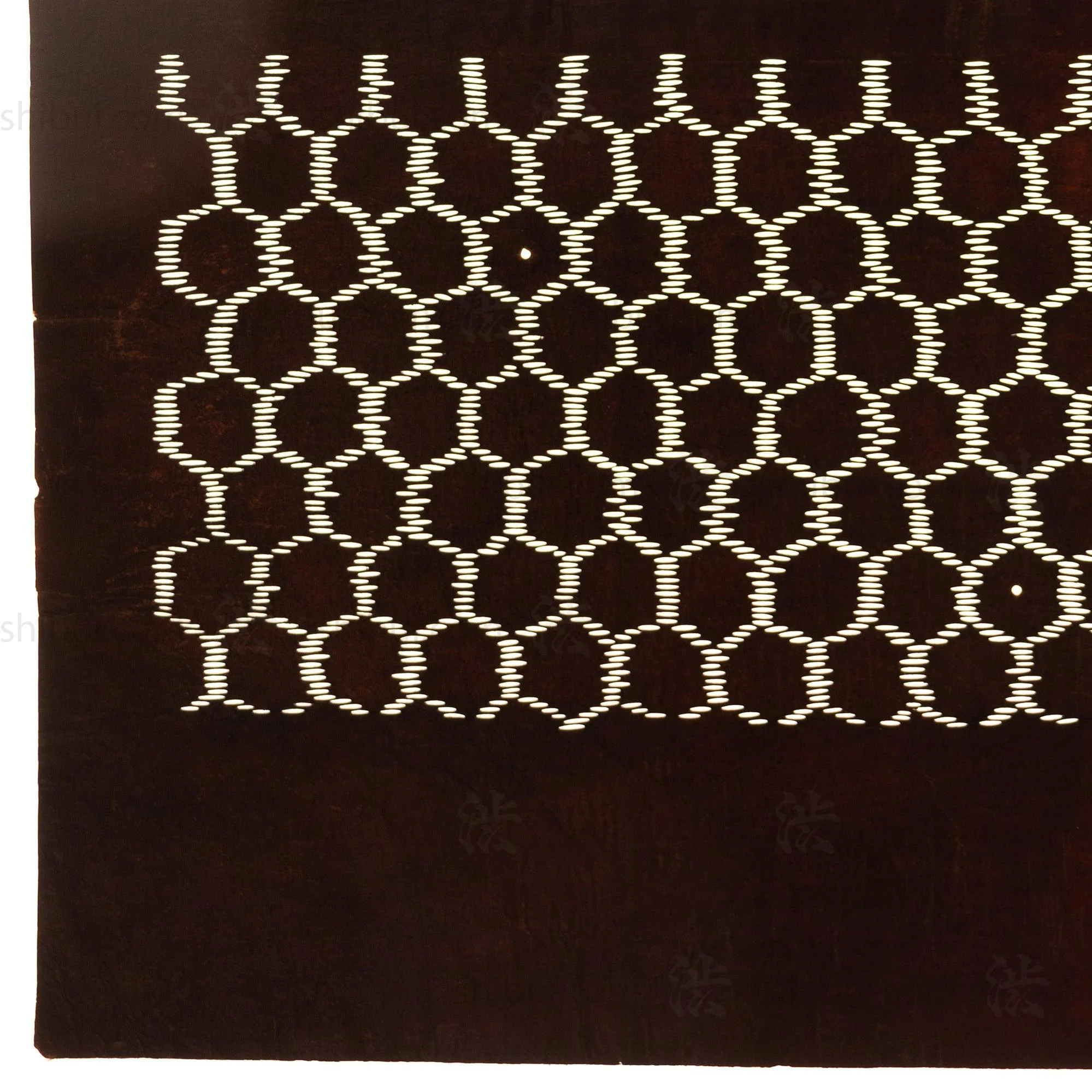 Katagami  Japanese Lacquered Paper Stencil - Image 2