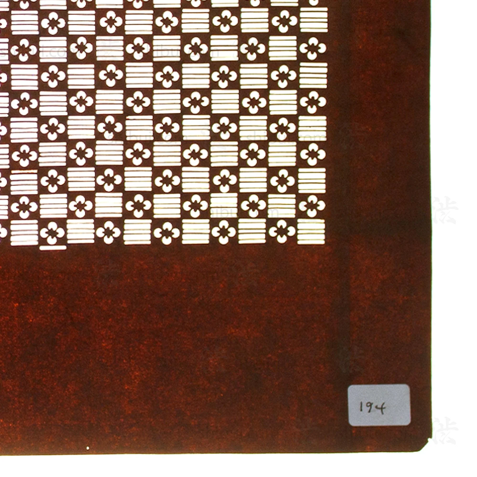 Katagami Japanese Lacquered Paper Stencil - Image 3