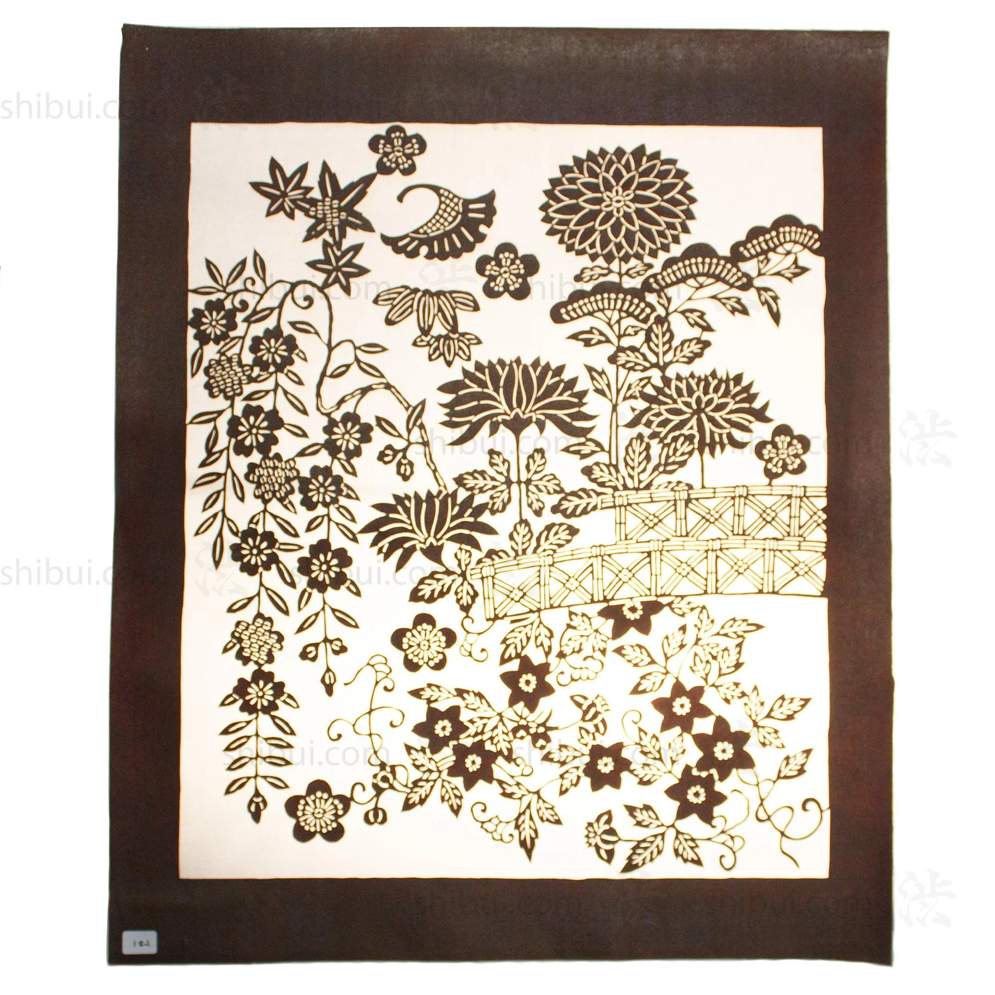 Katagami Japanese Lacquered Paper Stencil