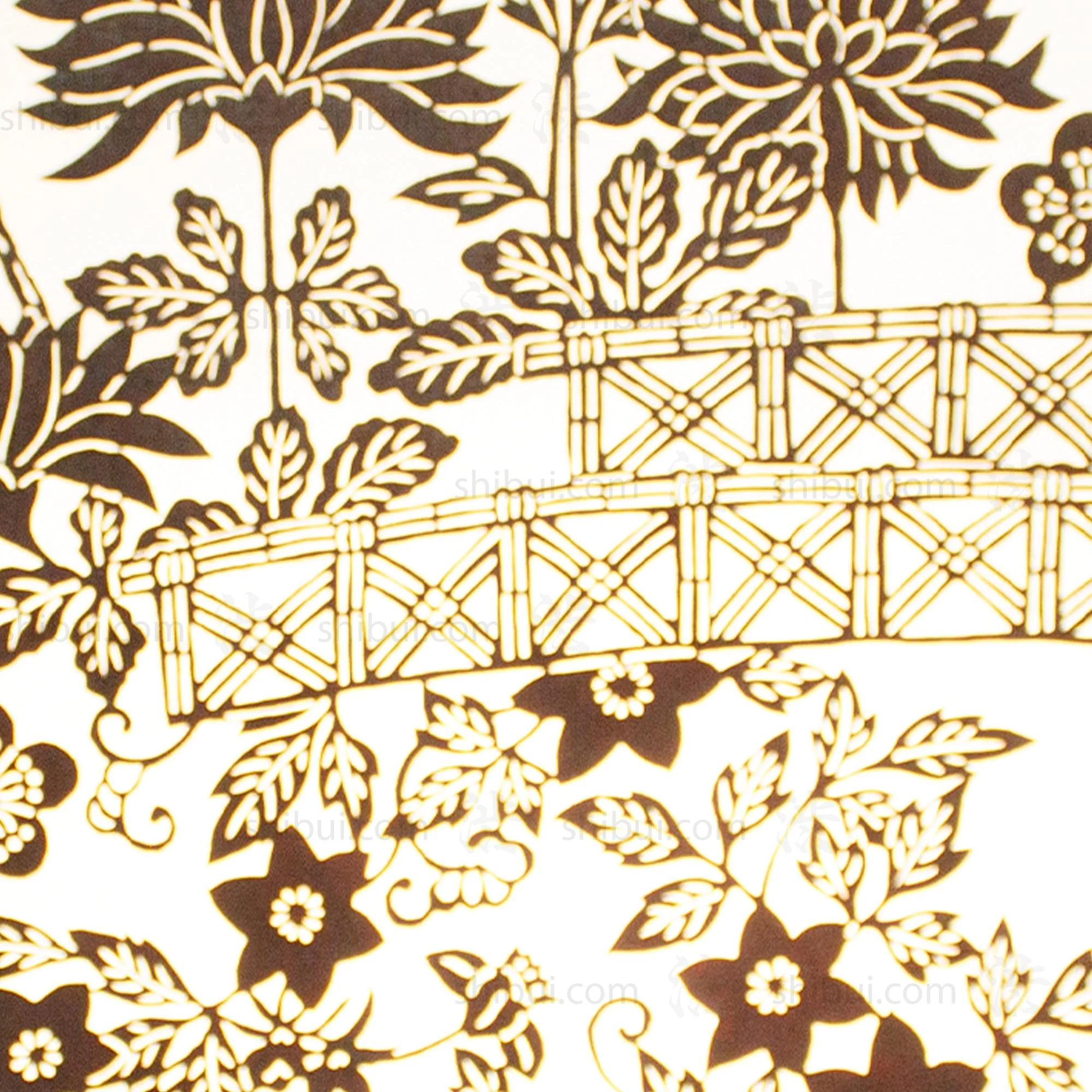 Katagami Japanese Lacquered Paper Stencil - Image 2
