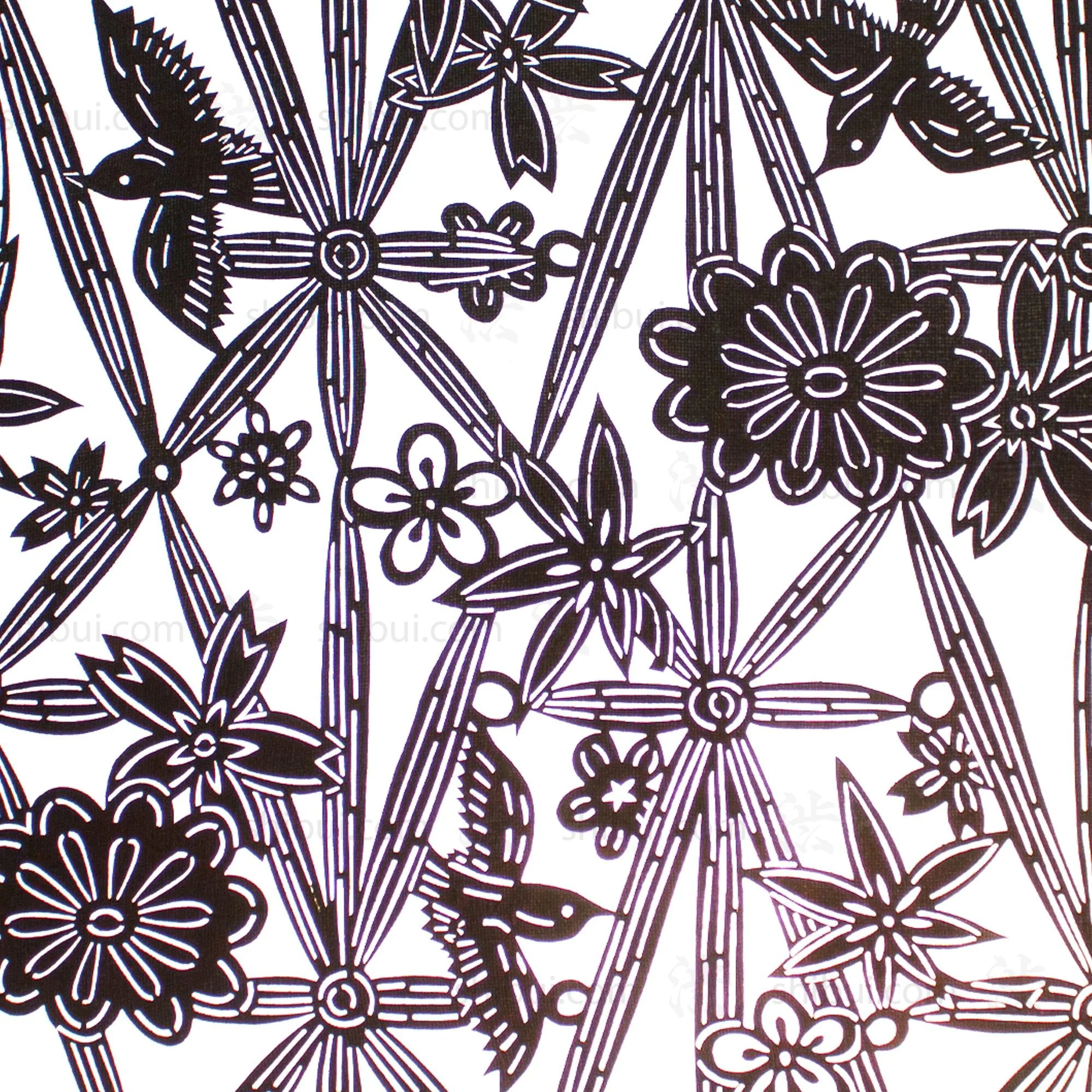 Katagami Japanese Lacquered Paper Mid Century Stencil - Image 3