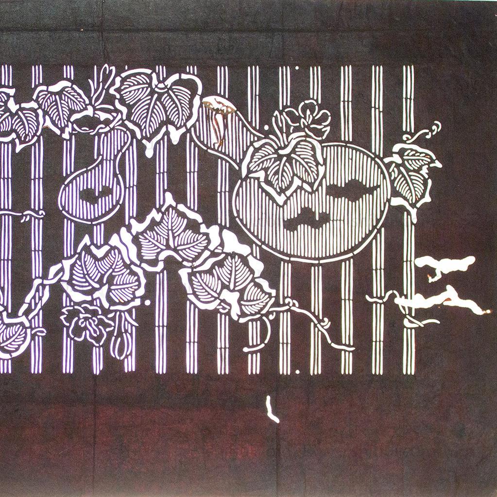 Katagami Japanese Lacquered Paper Stencil - Image 2