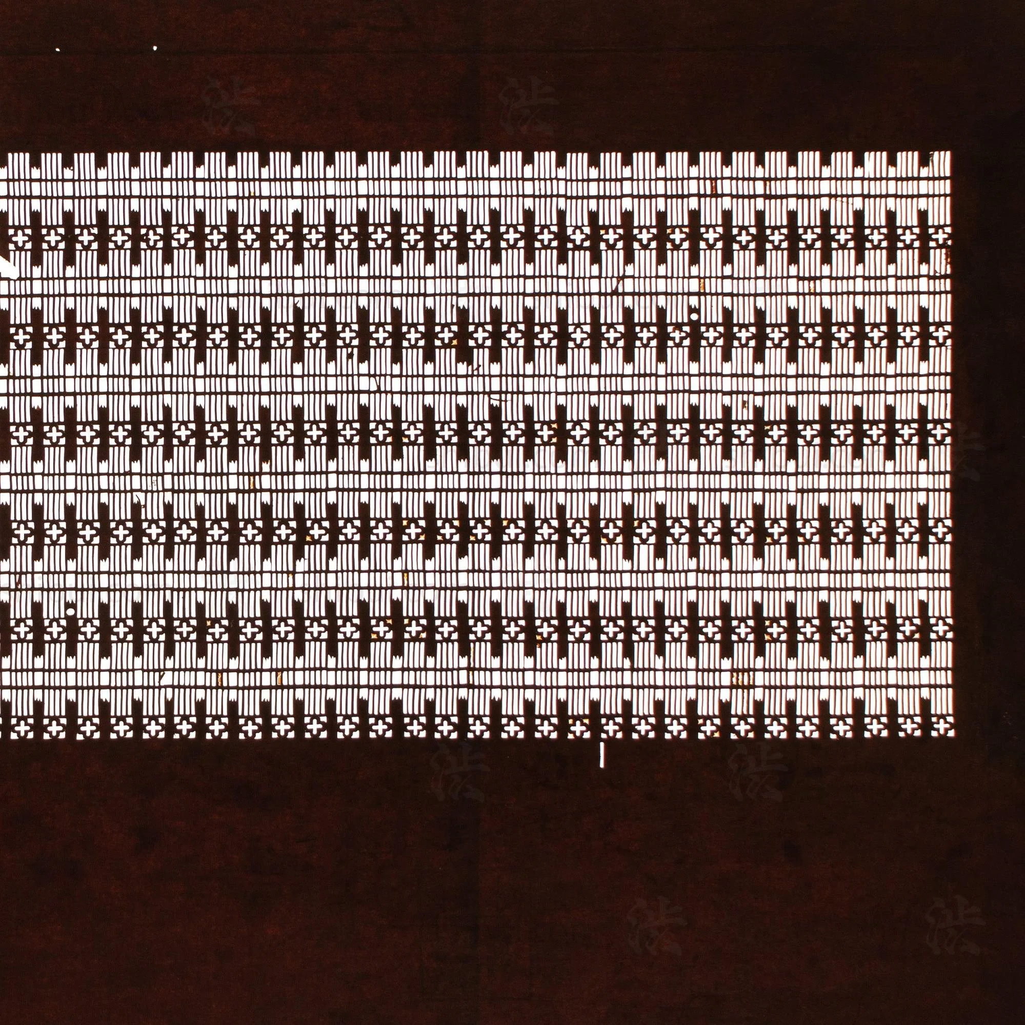 Katagami  Japanese Lacquered Paper Stencil