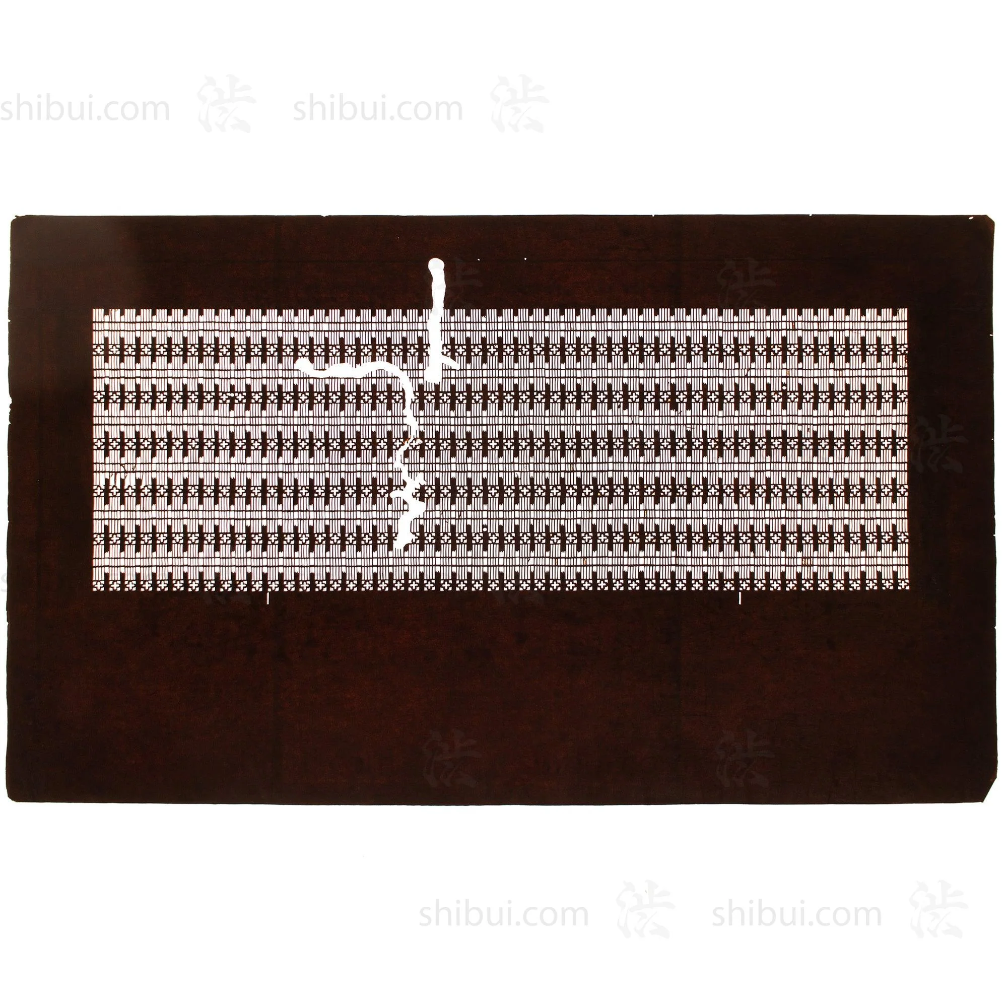 Katagami  Japanese Lacquered Paper Stencil - Image 3
