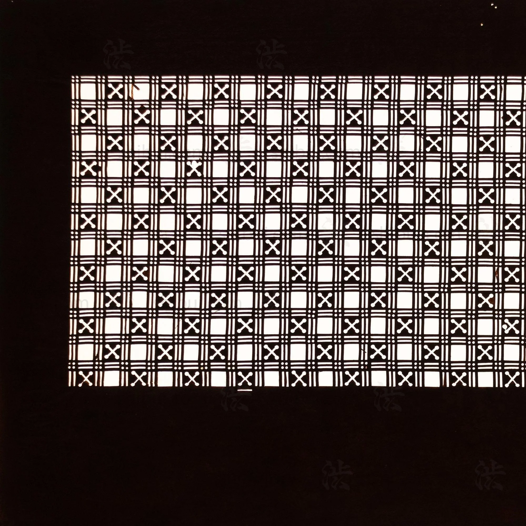 Katagami  Japanese Lacquered Paper Stencil - Image 2