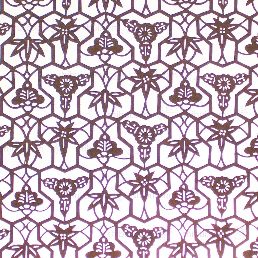 Katagami  Japanese Lacquered Paper Stencil