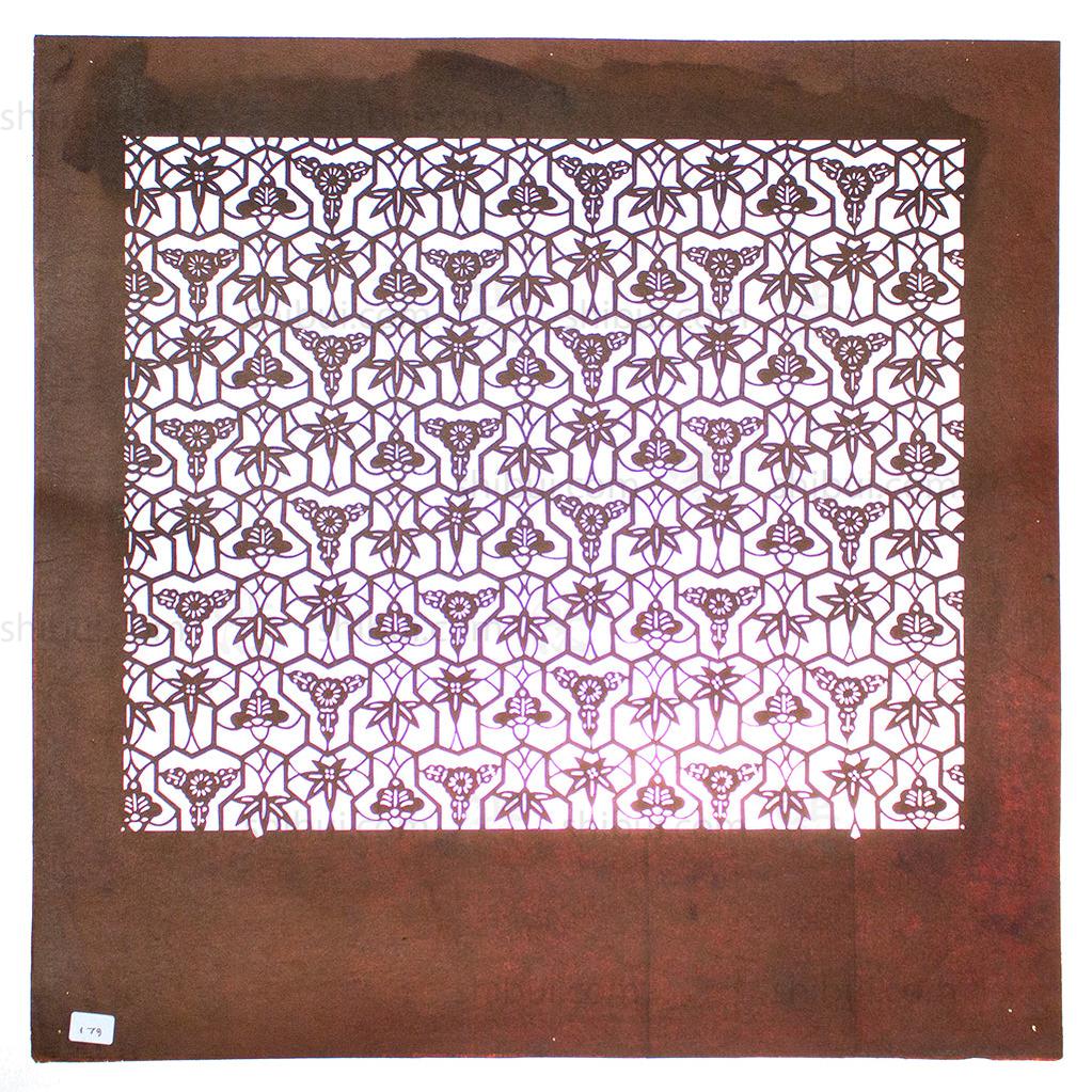 Katagami  Japanese Lacquered Paper Stencil - Image 2