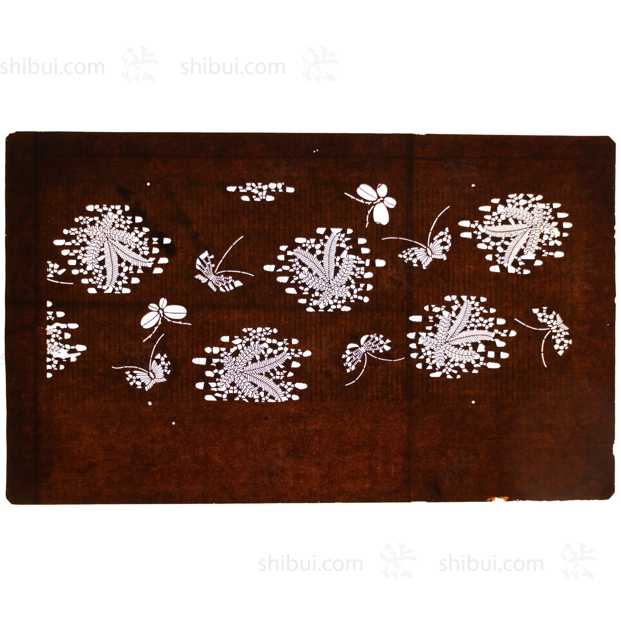 Katagami  Japanese Lacquered Paper Stencil - Image 2