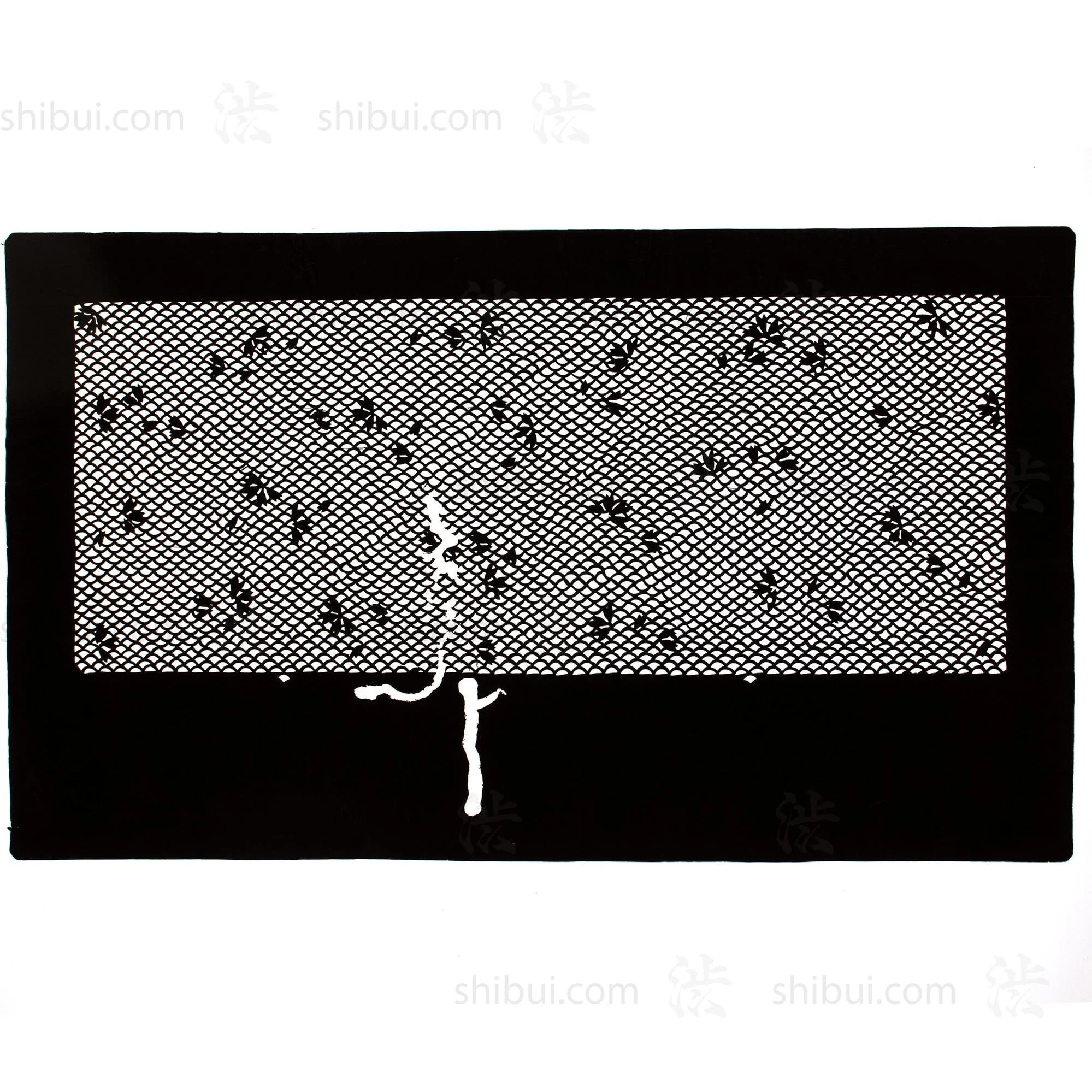 Katagami  Japanese Lacquered Paper Stencil - Image 3