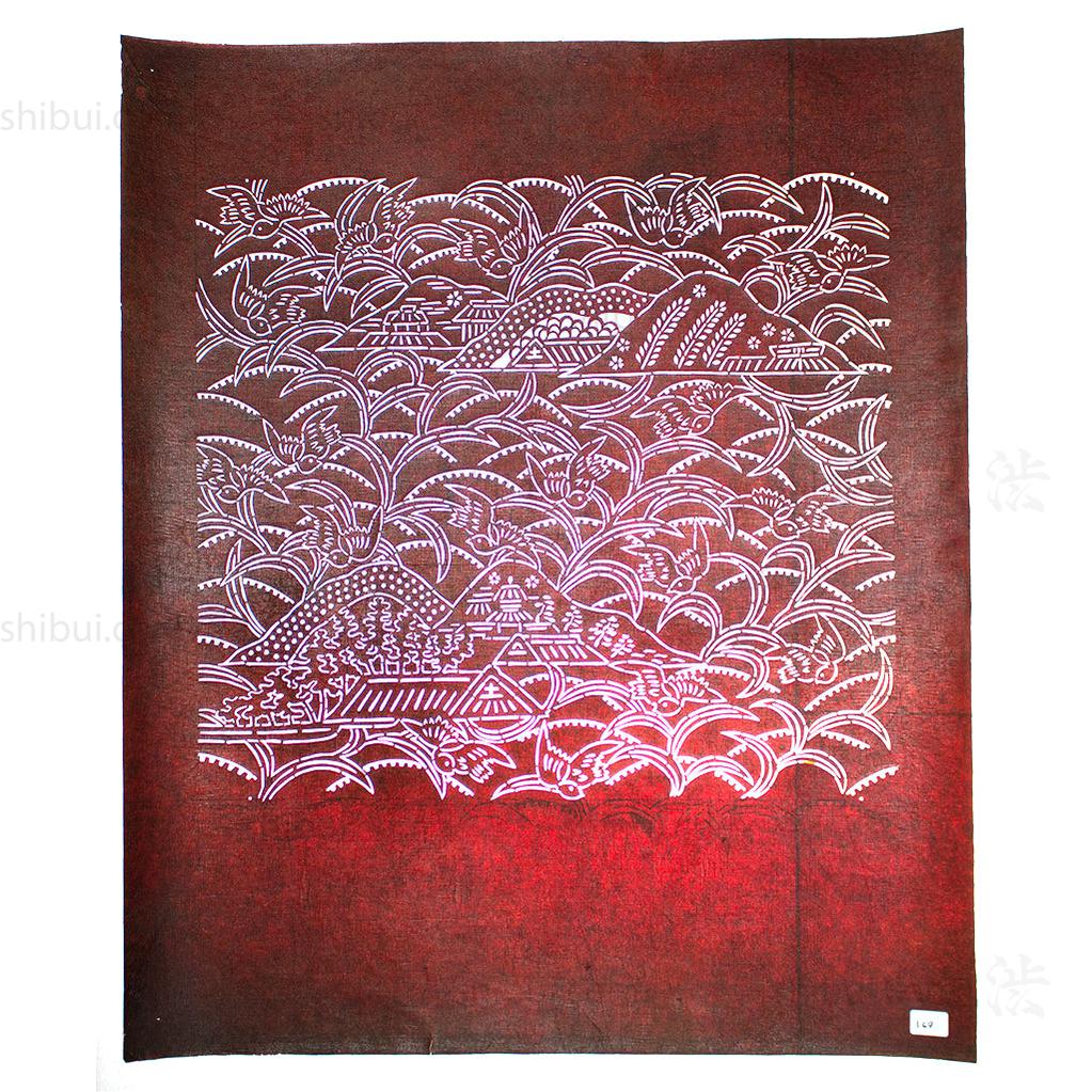 Katagami  Japanese Lacquered Paper Stencil