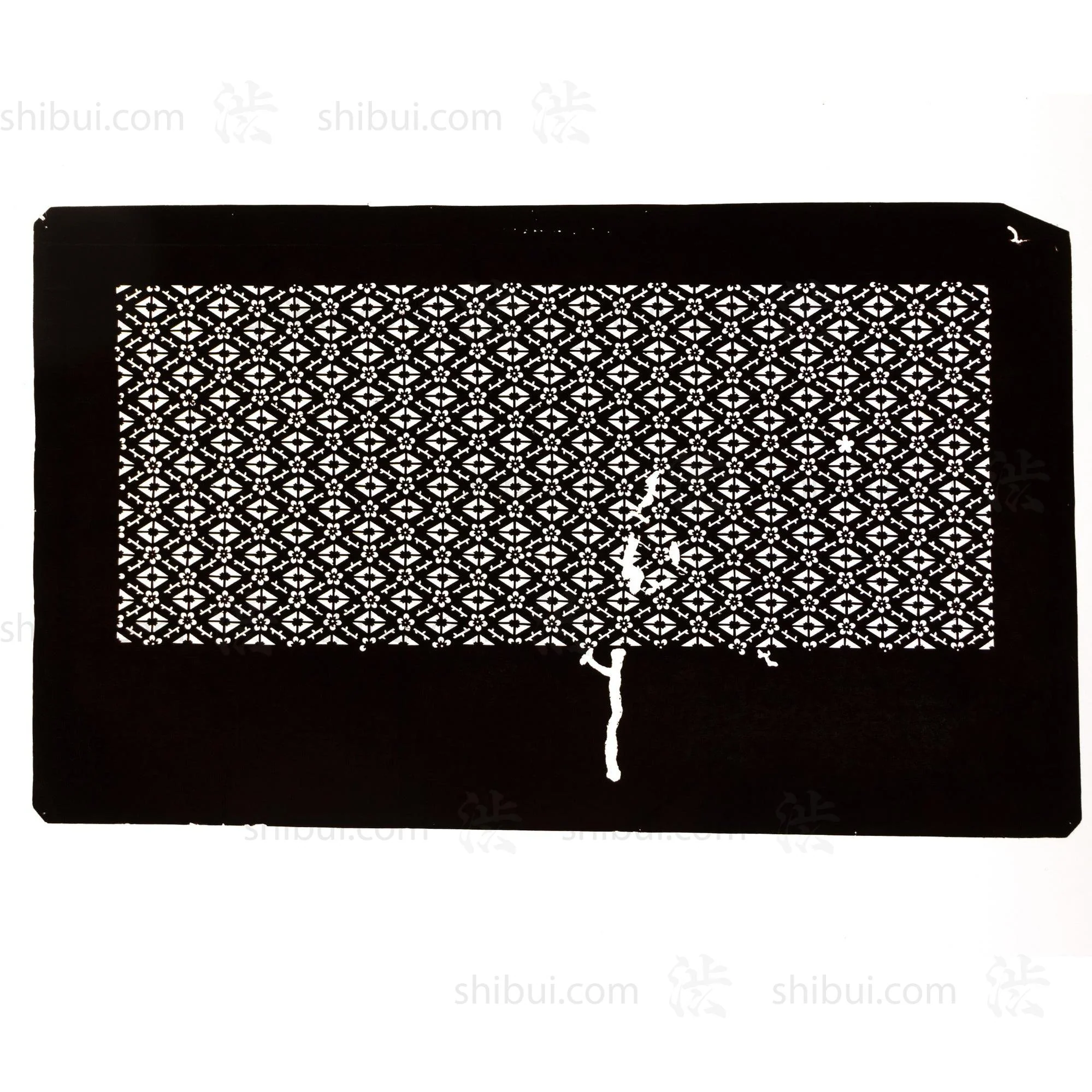 Katagami  Japanese Lacquered Paper Stencil