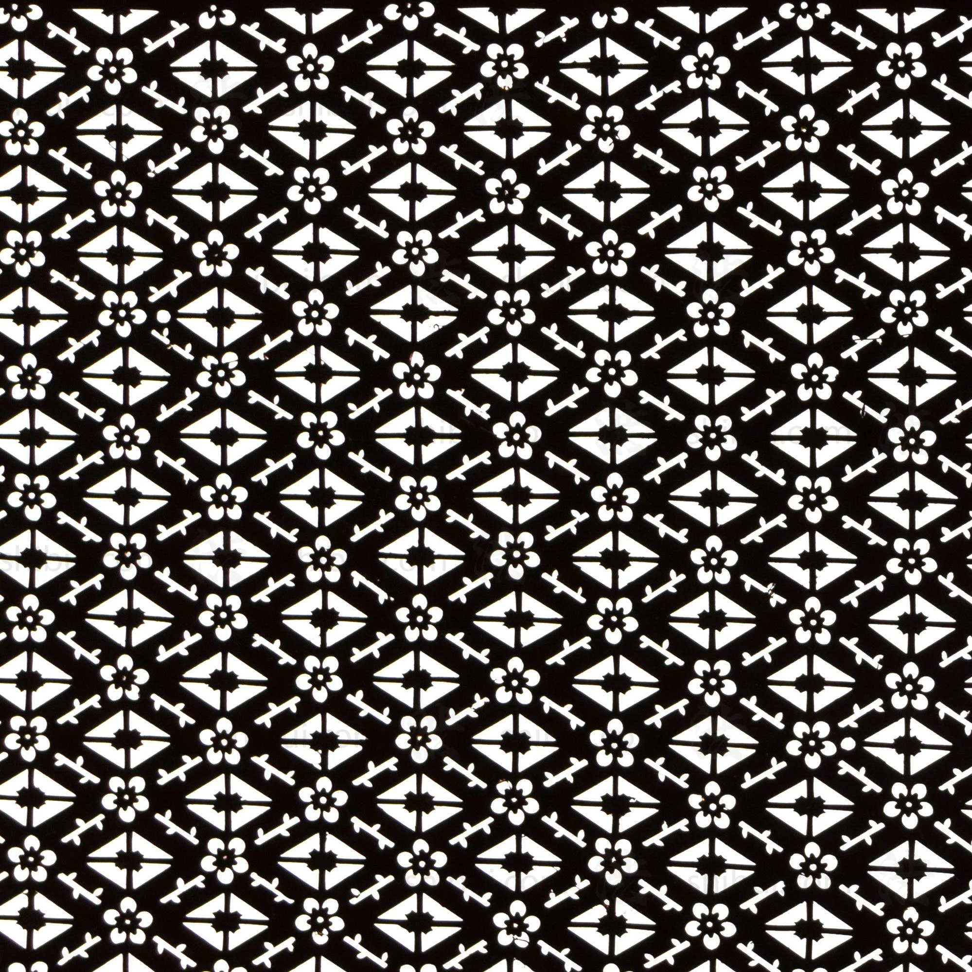 Katagami  Japanese Lacquered Paper Stencil - Image 3