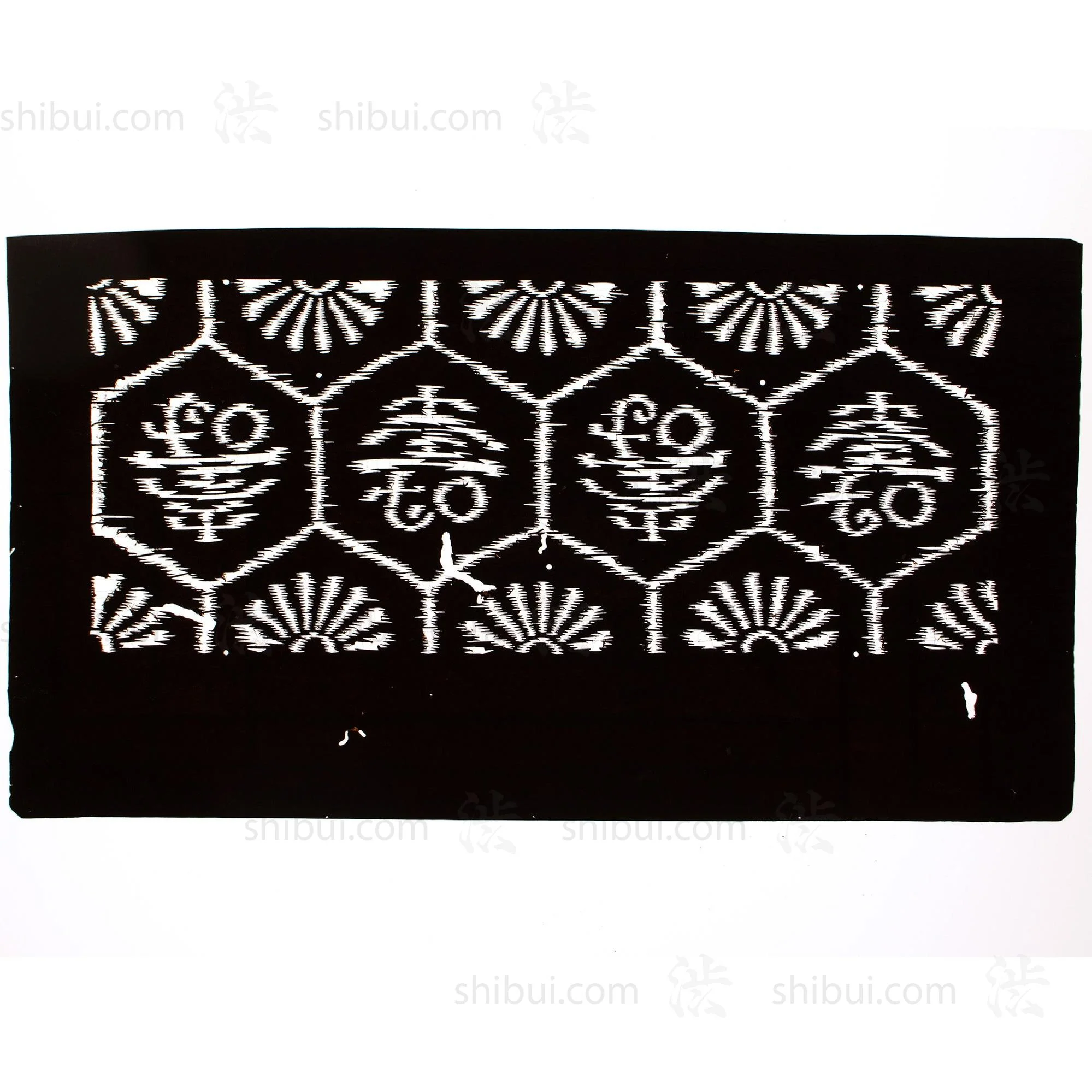 Katagami  Japanese Lacquered Paper Stencil