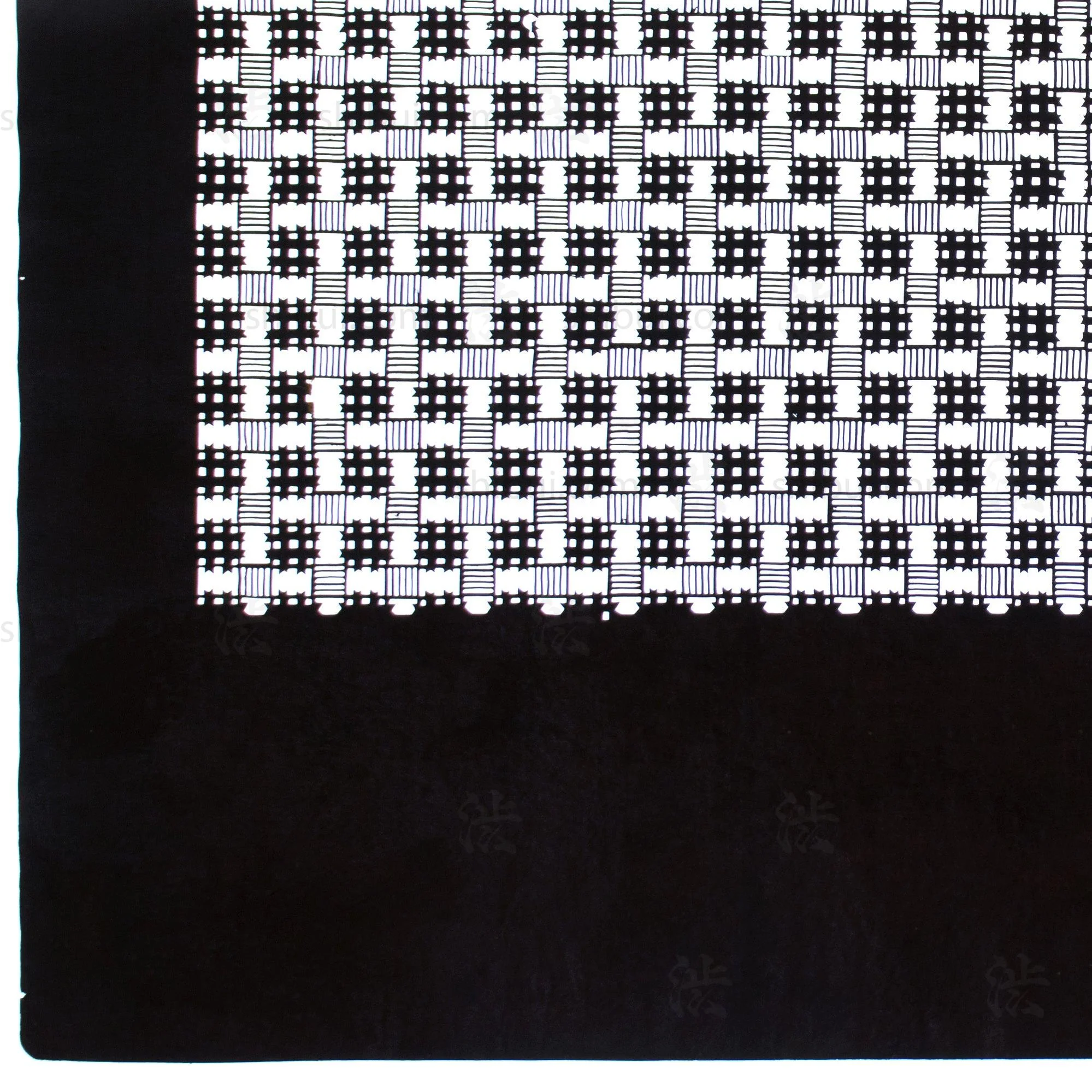 Katagami  Japanese Lacquered Paper Stencil - Image 3