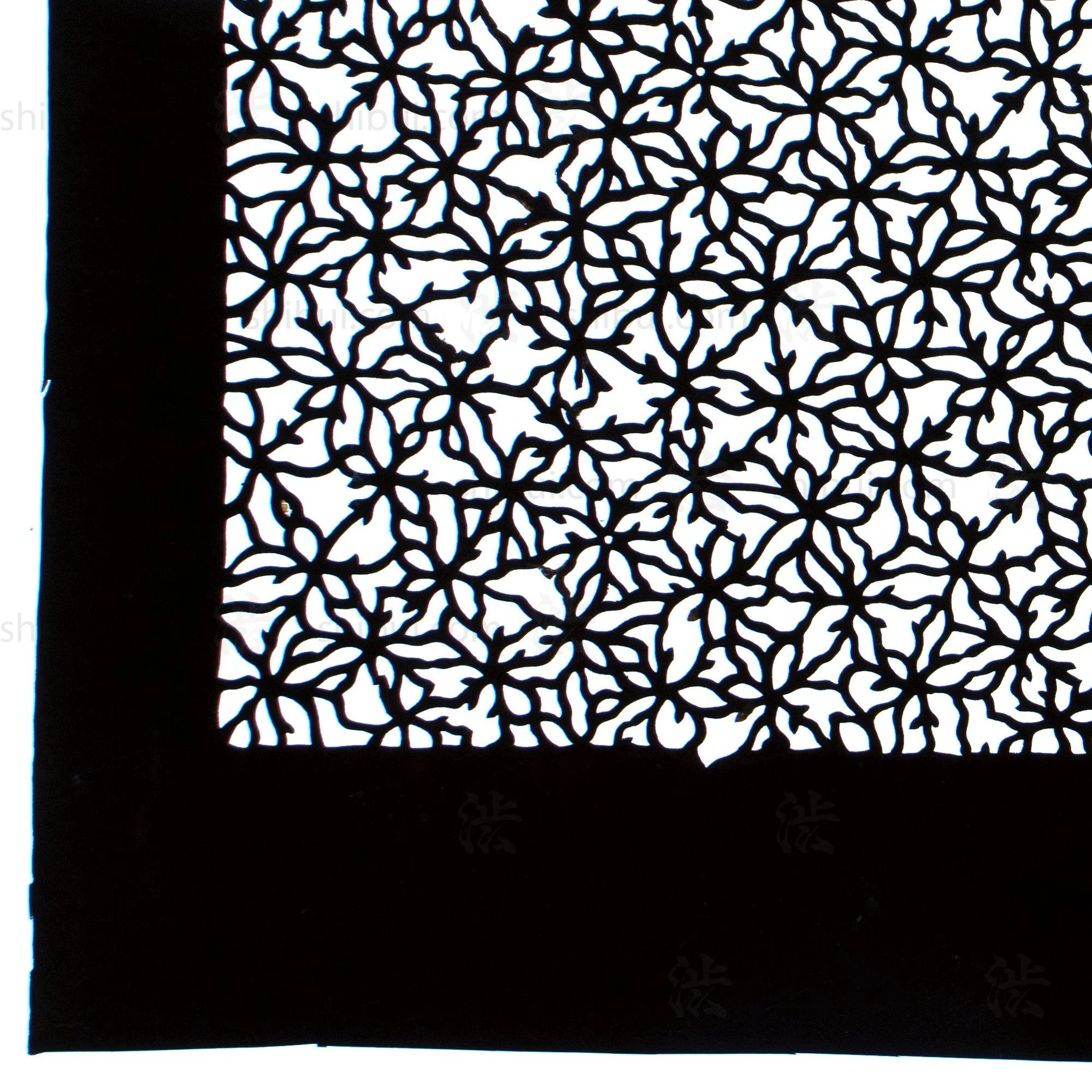 Katagami  Japanese Lacquered Paper Stencil - Image 3
