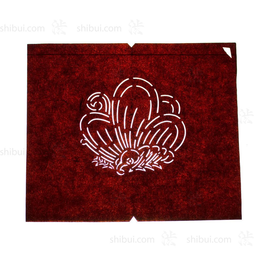 Katagami Japanese Motif Lacquered Paper Stencil Butterfly