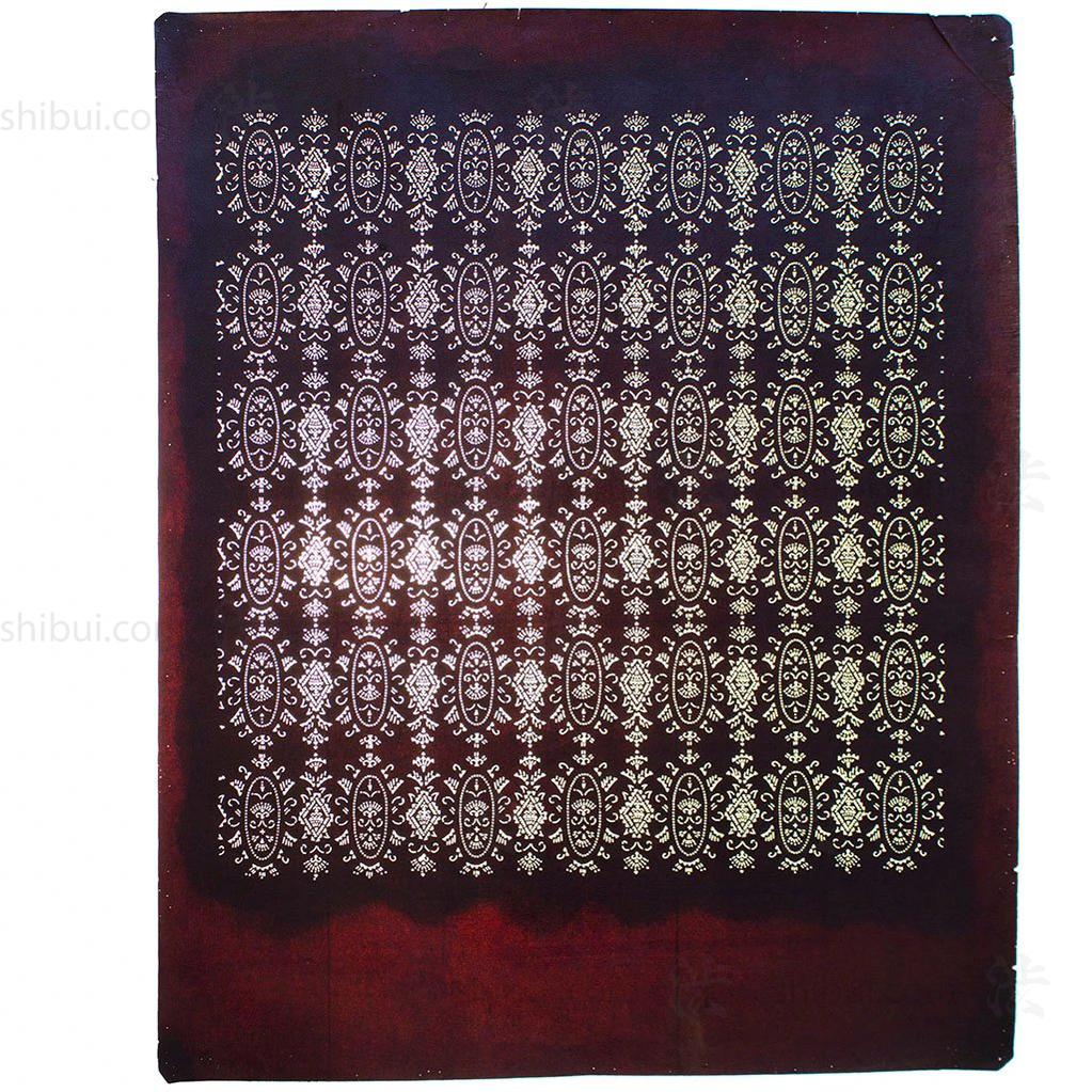 Katagami Japanese Motif Lacquered Paper Stencil Pattern