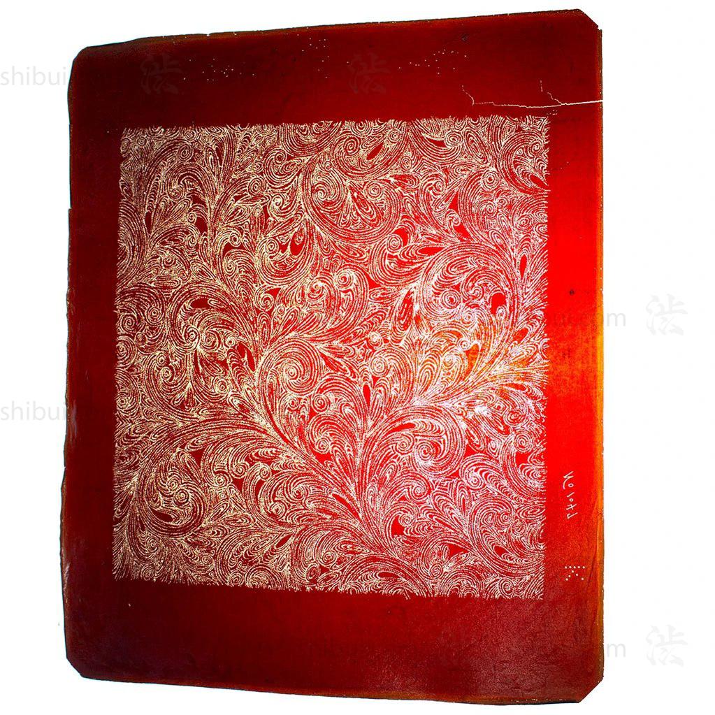 Katagami Japanese Motif Lacquered Paper Stencil Pattern