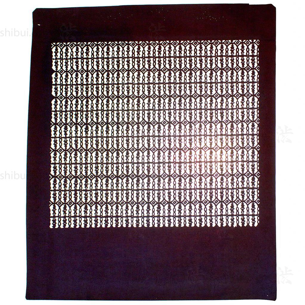 Katagami Japanese Motif Lacquered Paper Stencil Pattern