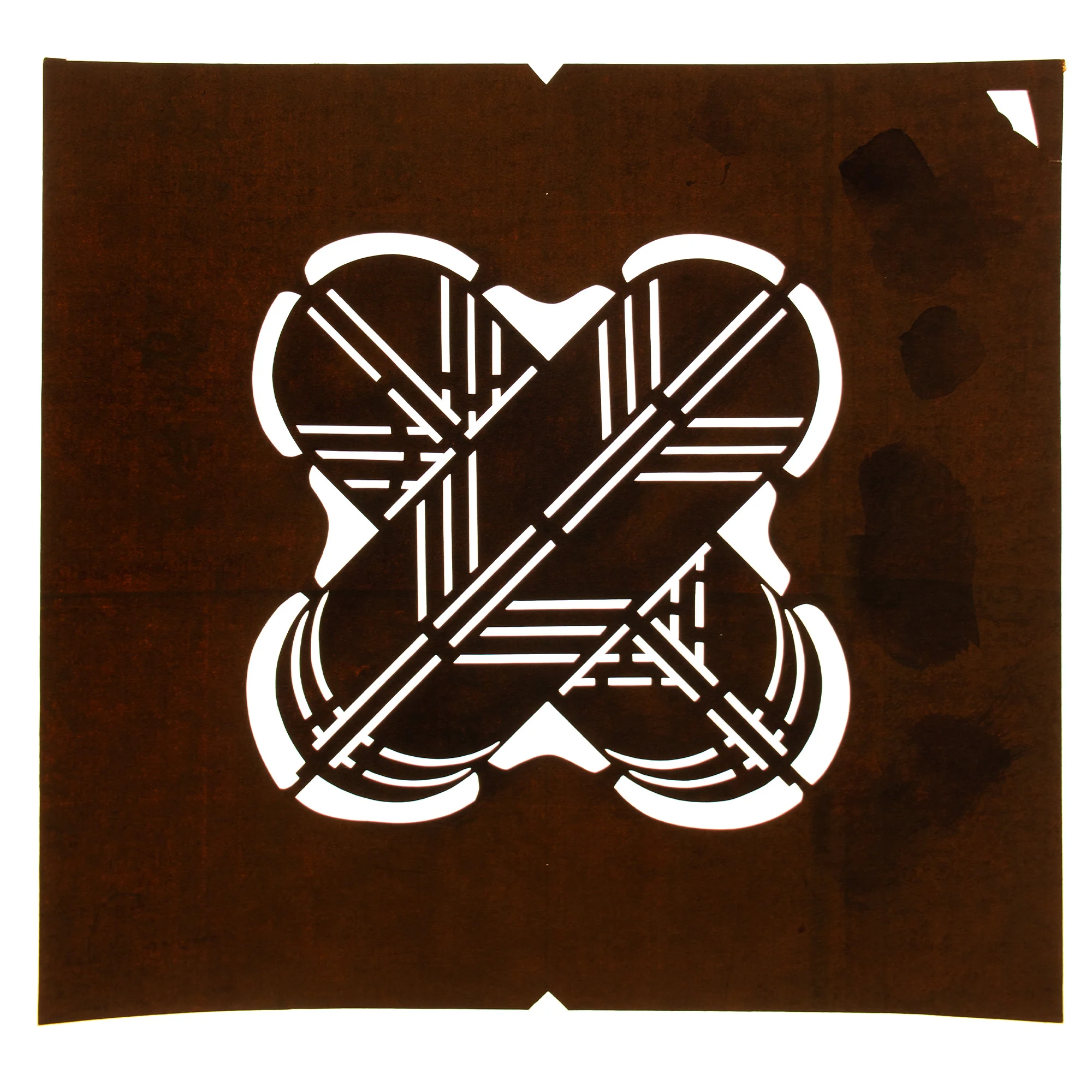 Katagami | Japanese Stencil of a Feather Mon Family Crest