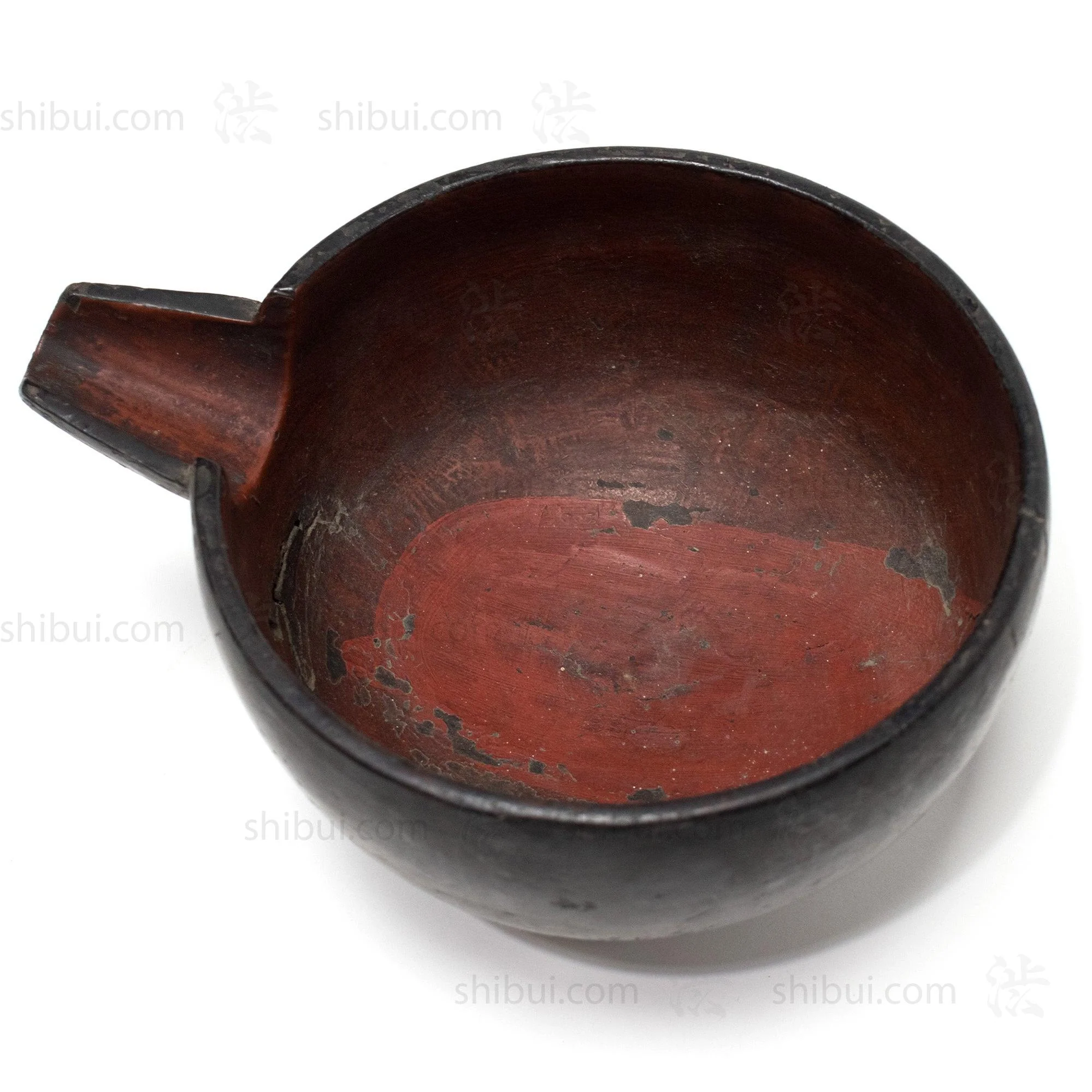 Kataguchi Bowl | Japanese Red Lacquer Spouted Bowl - Image 2