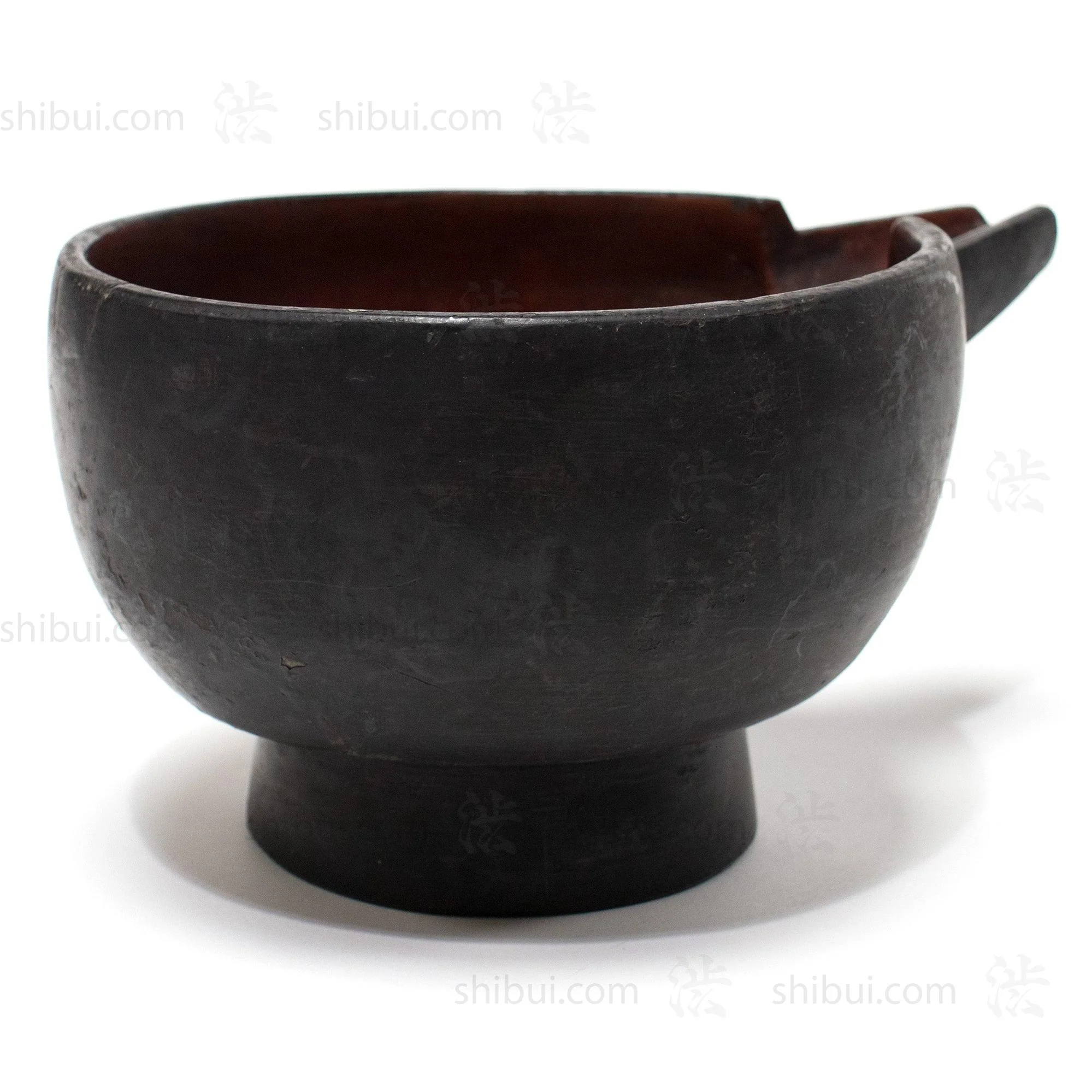 Kataguchi Bowl | Japanese Red Lacquer Spouted Bowl - Image 4