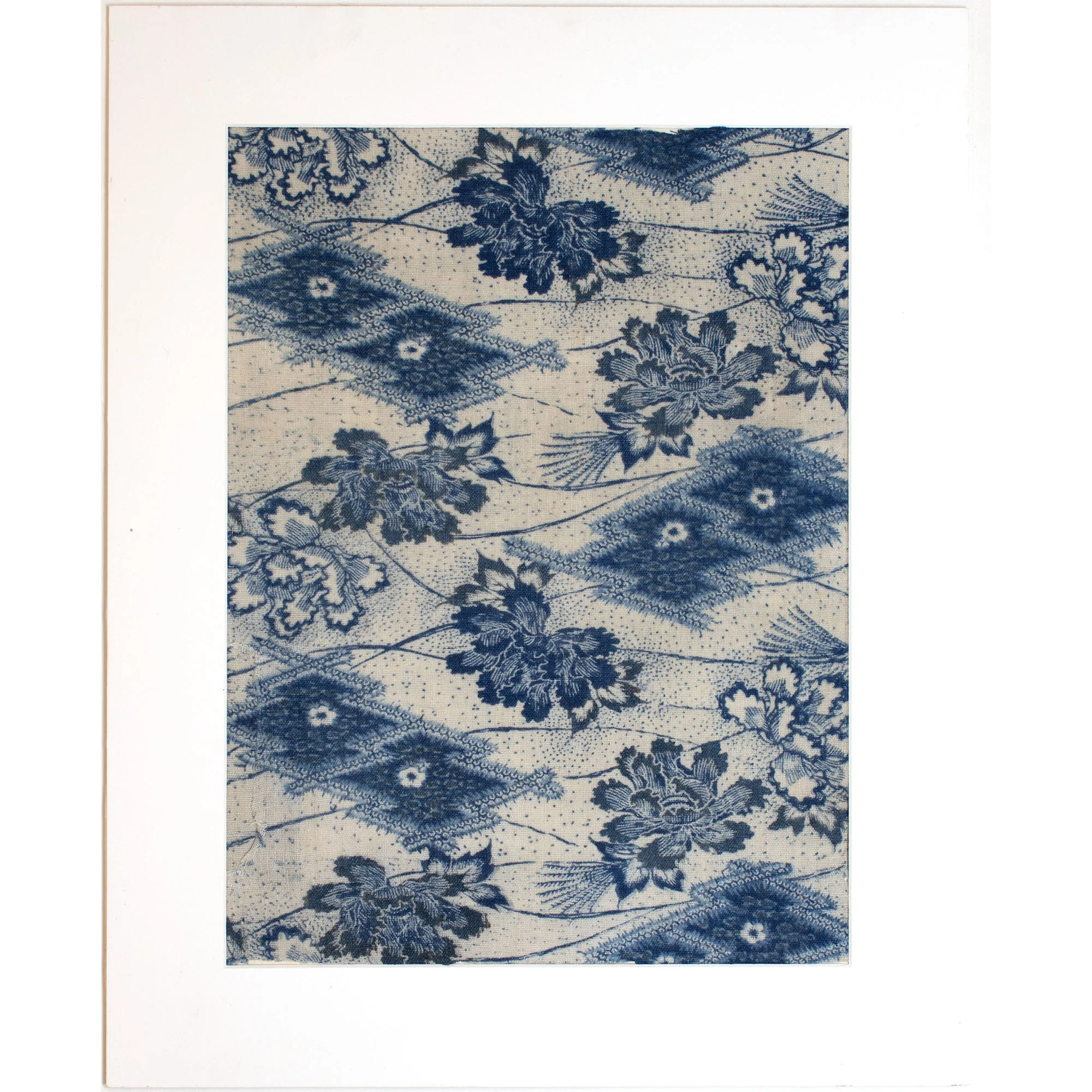Katazome Fragment with Shibori Peony Motif - Image 3