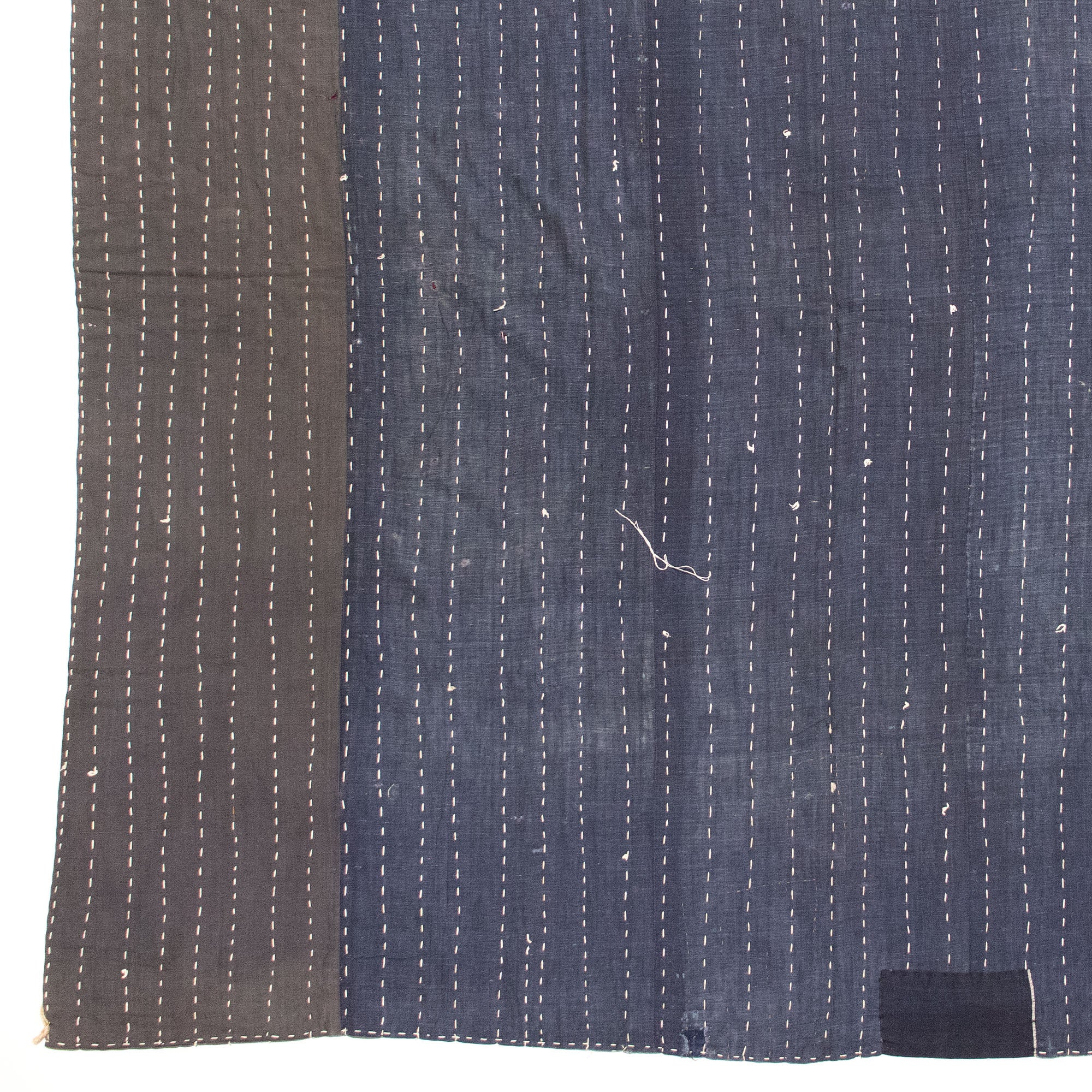 Katazome & Sashiko Multilayer Blanket | Japanese Stencil Resisted Indigo Dyed Cotton - Image 5