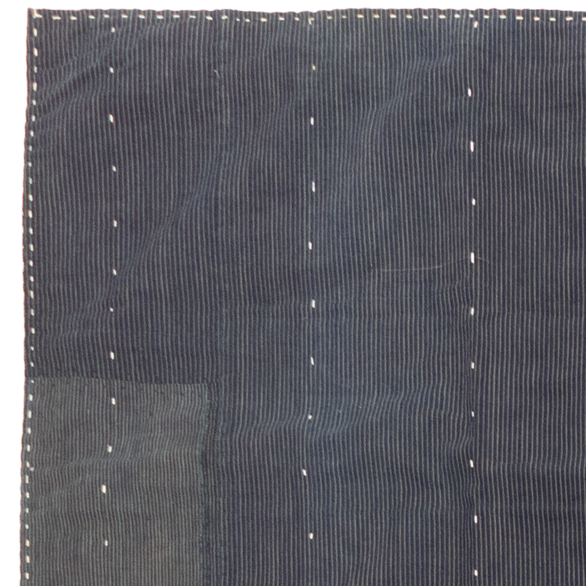Katazome & Shima Blanket | Japanese Stencil Resisted Indigo Dyed Cotton - Image 10