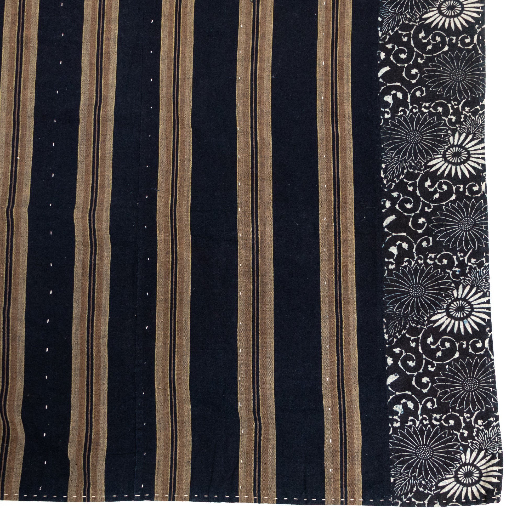 Katazome & Shima Blanket | Japanese Stencil Resisted Indigo Dyed Cotton - Image 2