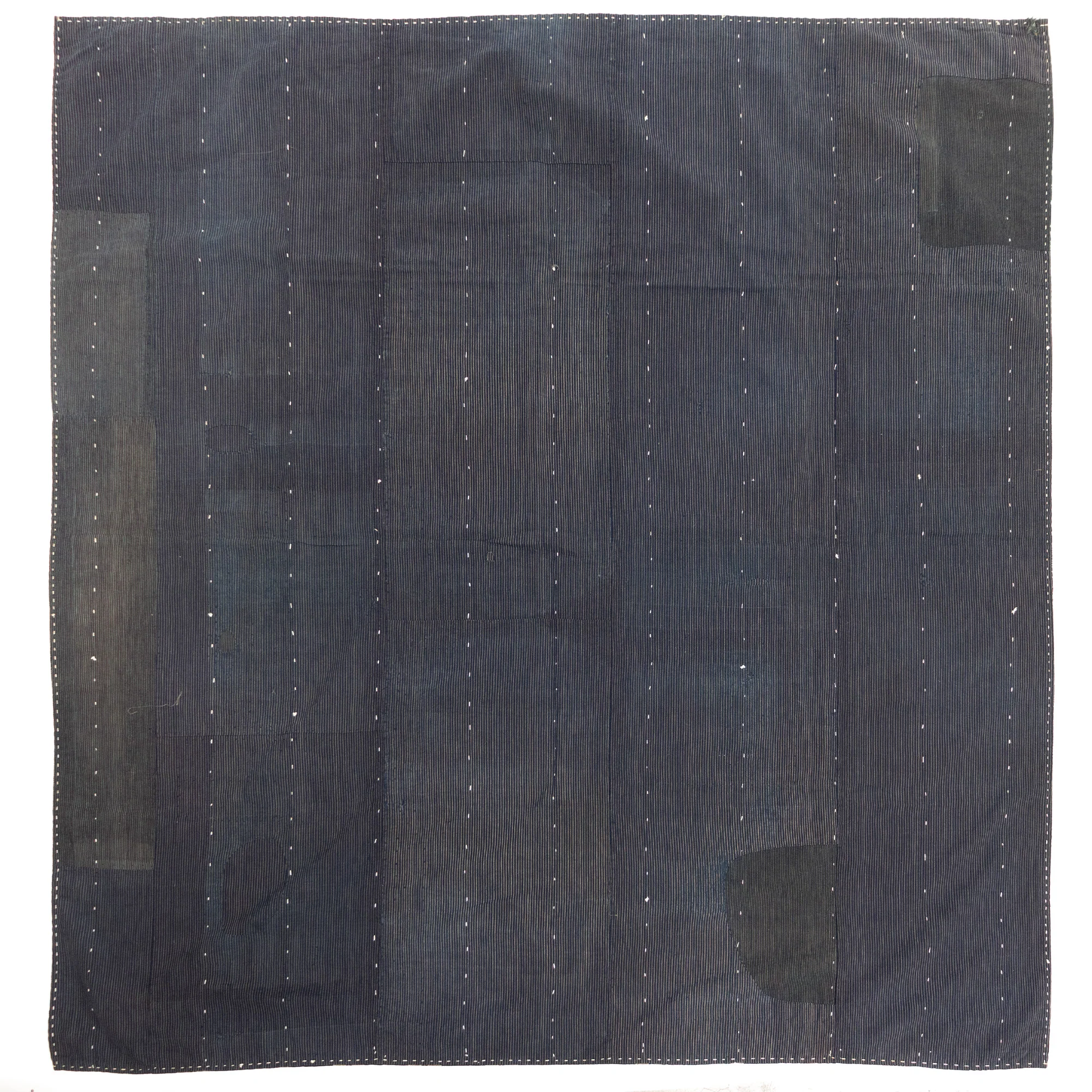 Katazome & Shima Blanket | Japanese Stencil Resisted Indigo Dyed Cotton - Image 4