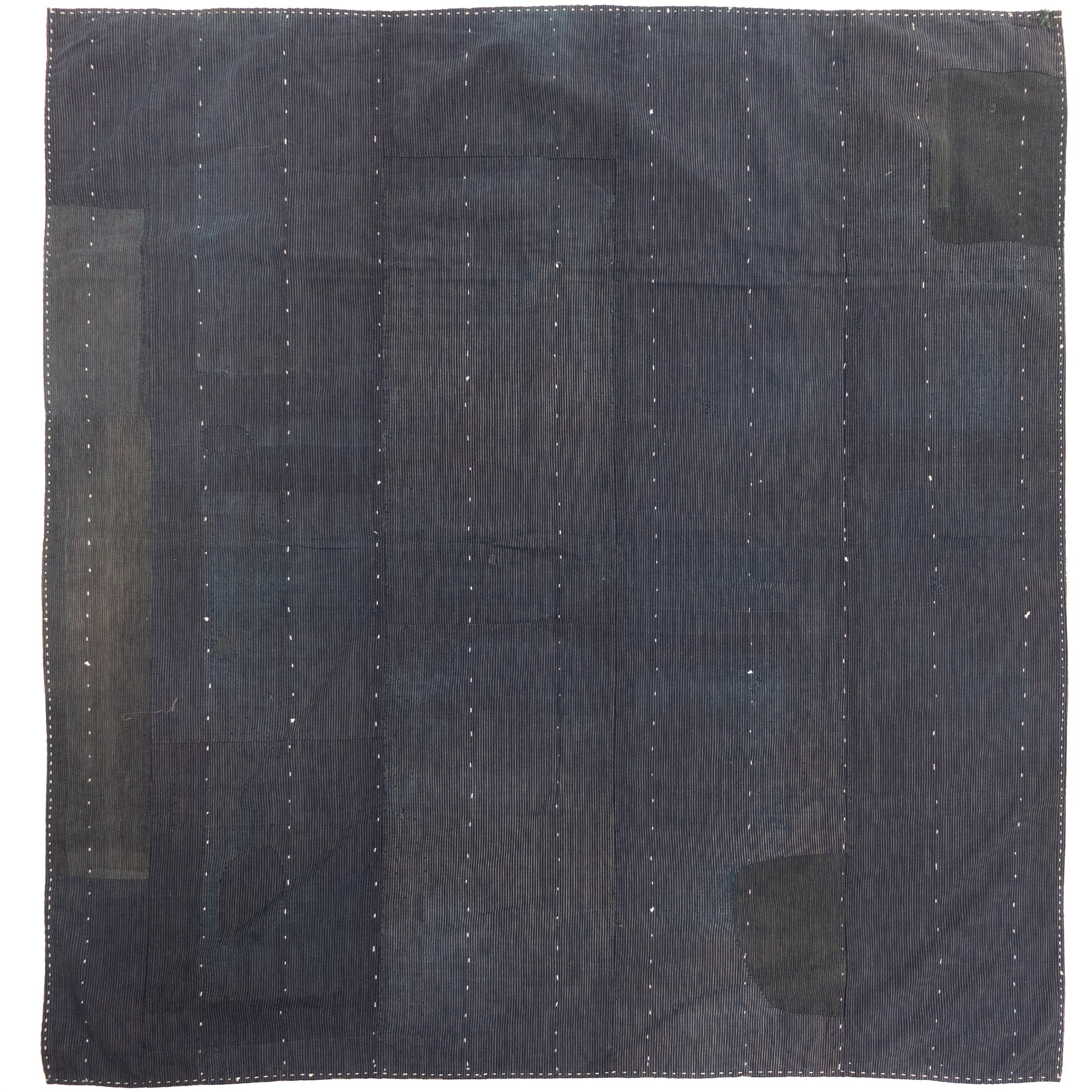 Katazome & Shima Blanket | Japanese Stencil Resisted Indigo Dyed Cotton - Image 5