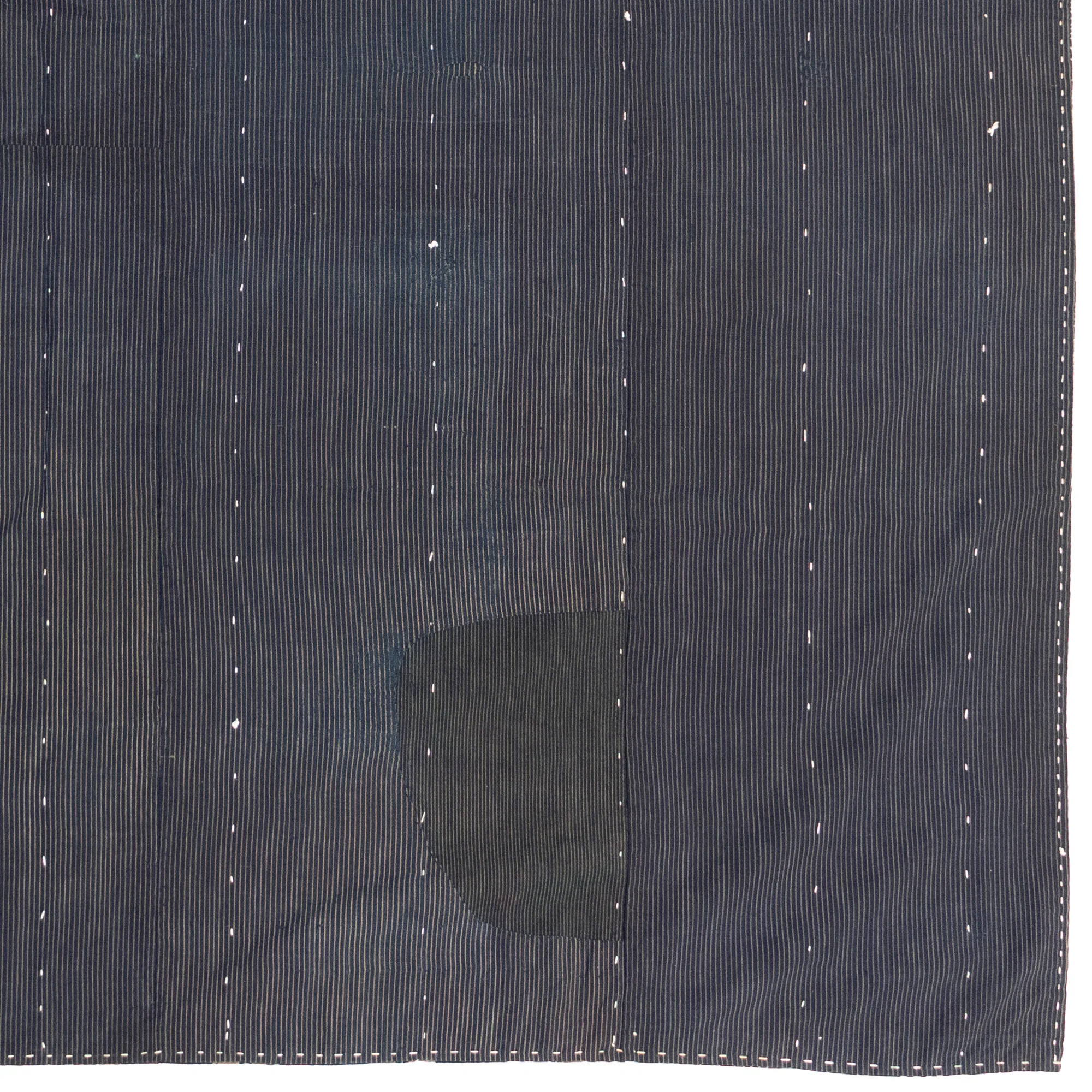 Katazome & Shima Blanket | Japanese Stencil Resisted Indigo Dyed Cotton - Image 6