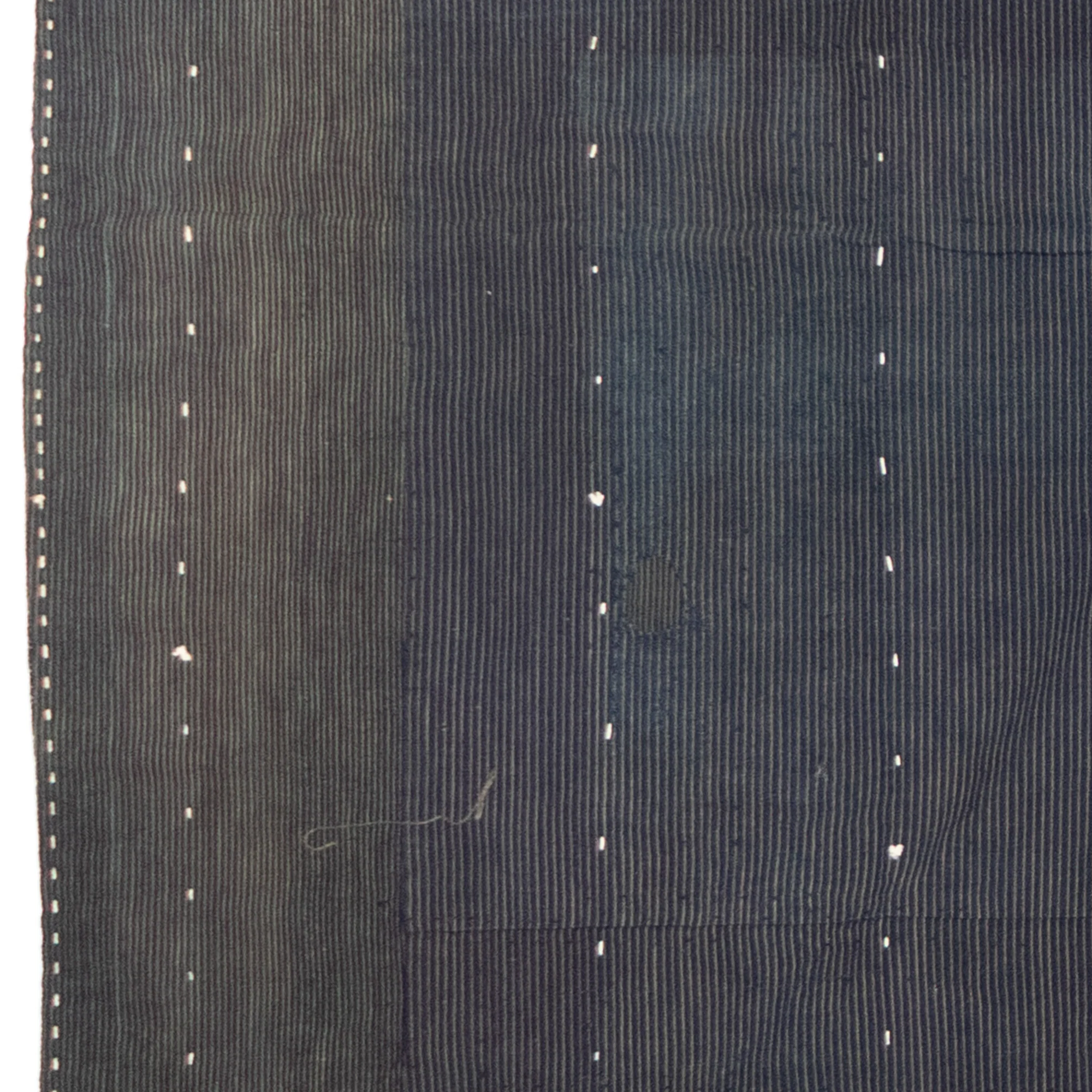 Katazome & Shima Blanket | Japanese Stencil Resisted Indigo Dyed Cotton - Image 9